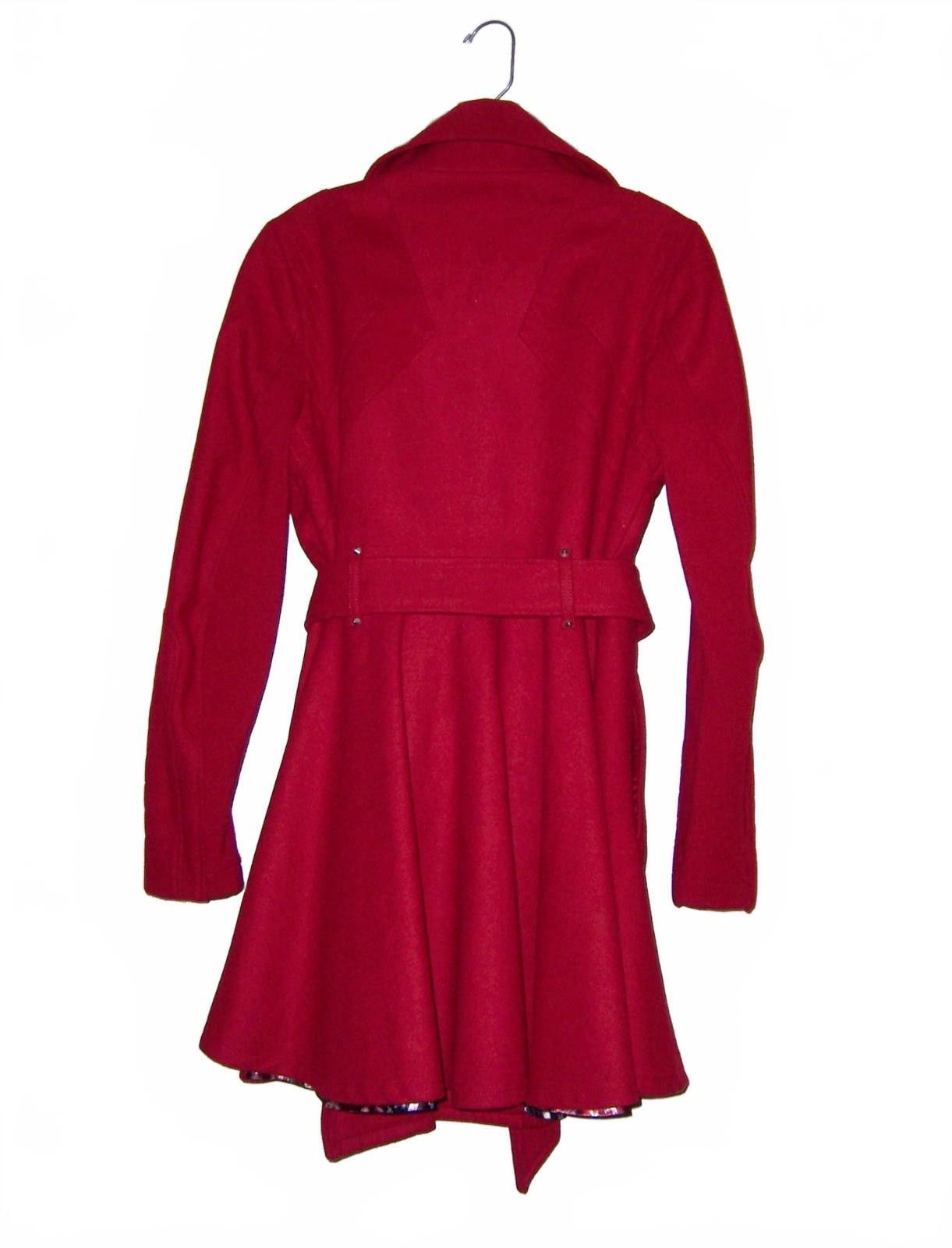 BCBGeneration BCBGeneration Red Moto Asymmetrical Trenchcoat Small Size S / US 4 / IT 40 - 4 Thumbnail
