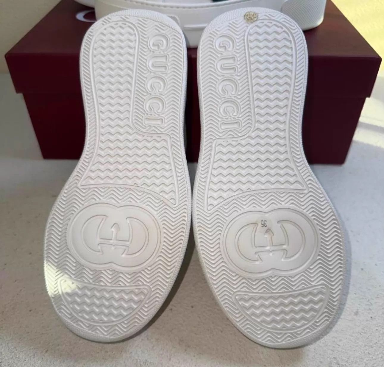 Gucci Gucci GG embossed low-top Cookie women's white Size US 4.5 / IT 34.5 - 4 Thumbnail