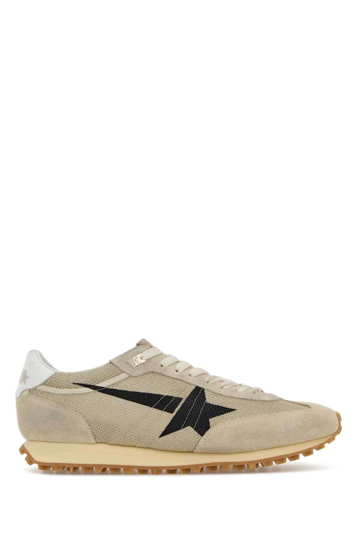 Golden Goose Beige Mesh And Suede Running Marathon Sneakers Size US 7 / EU 40 - 1 Thumbnail