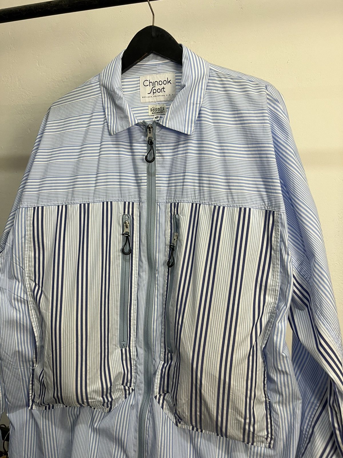 Japanese Brand Aozora blue heaven Big Pocket junya Watanabe Style overshirt Size US XL / EU 56 / 4 - 6 Thumbnail