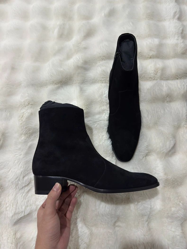 Saint Laurent Paris Saint Laurent Paris Wyatt Suede Men's Boots 2505-Nextarrow Size US 9 / EU 42 - 2 Thumbnail
