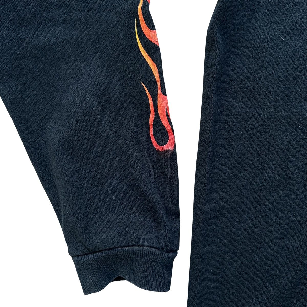 Harley Davidson Vintage 1998 Harley Davidson Feel The Heat Flame Long Sleeve Size US L / EU 52-54 / 3 - 5 Thumbnail