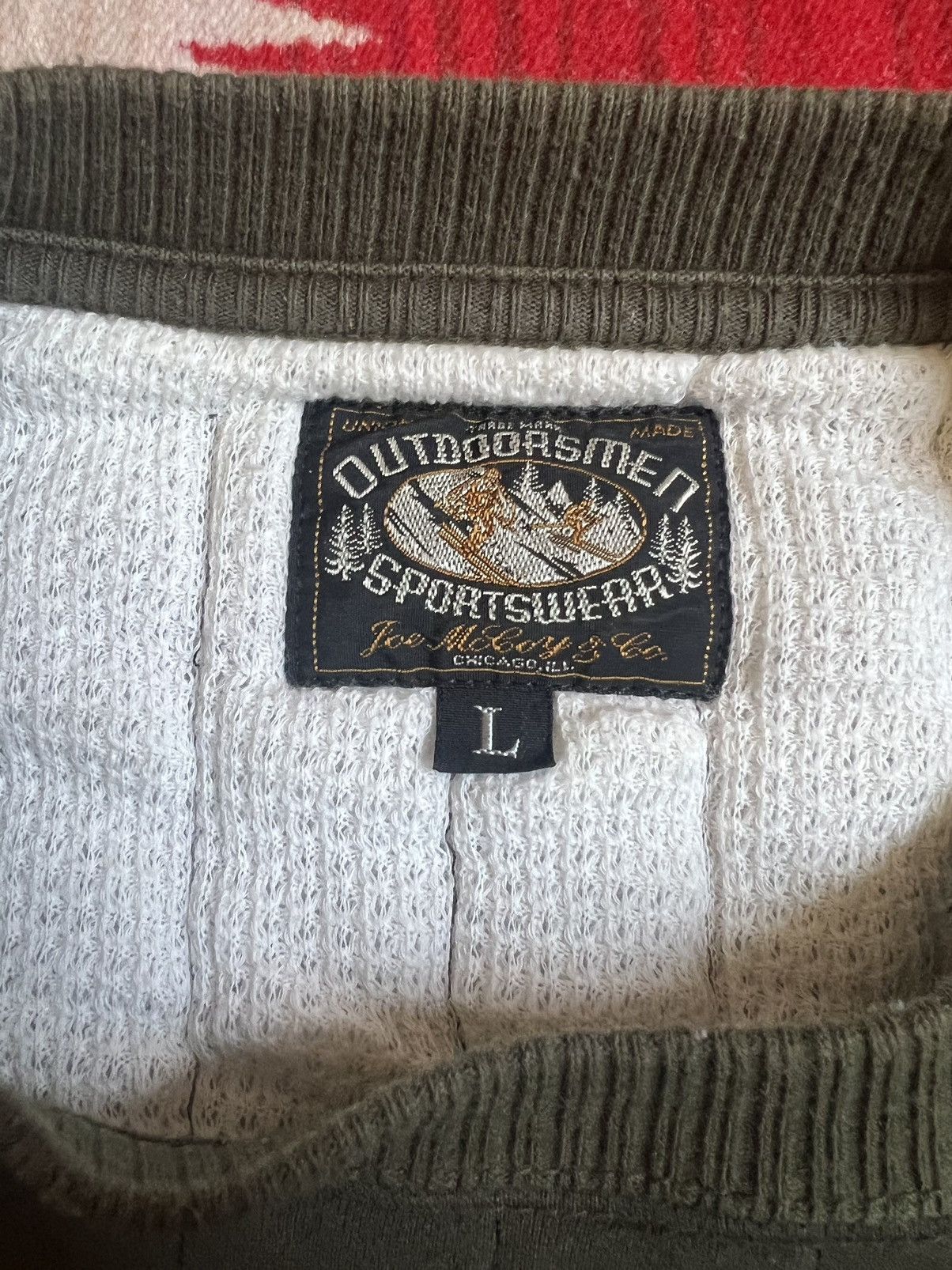 The Real McCoy's JOE MCCOY QUILTED SWEATSHIRT - OLIVE Size US L / EU 52-54 / 3 - 5 Thumbnail