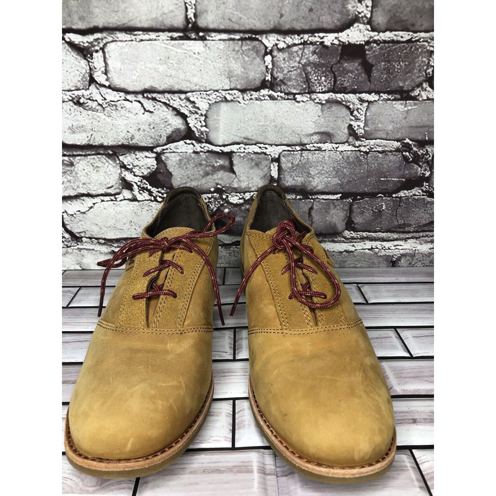 Teva Teva De La Vina Dos Bison Brown Leather Lace Up Oxford Shoes Size US 9.5 / IT 39.5 - 20 Thumbnail