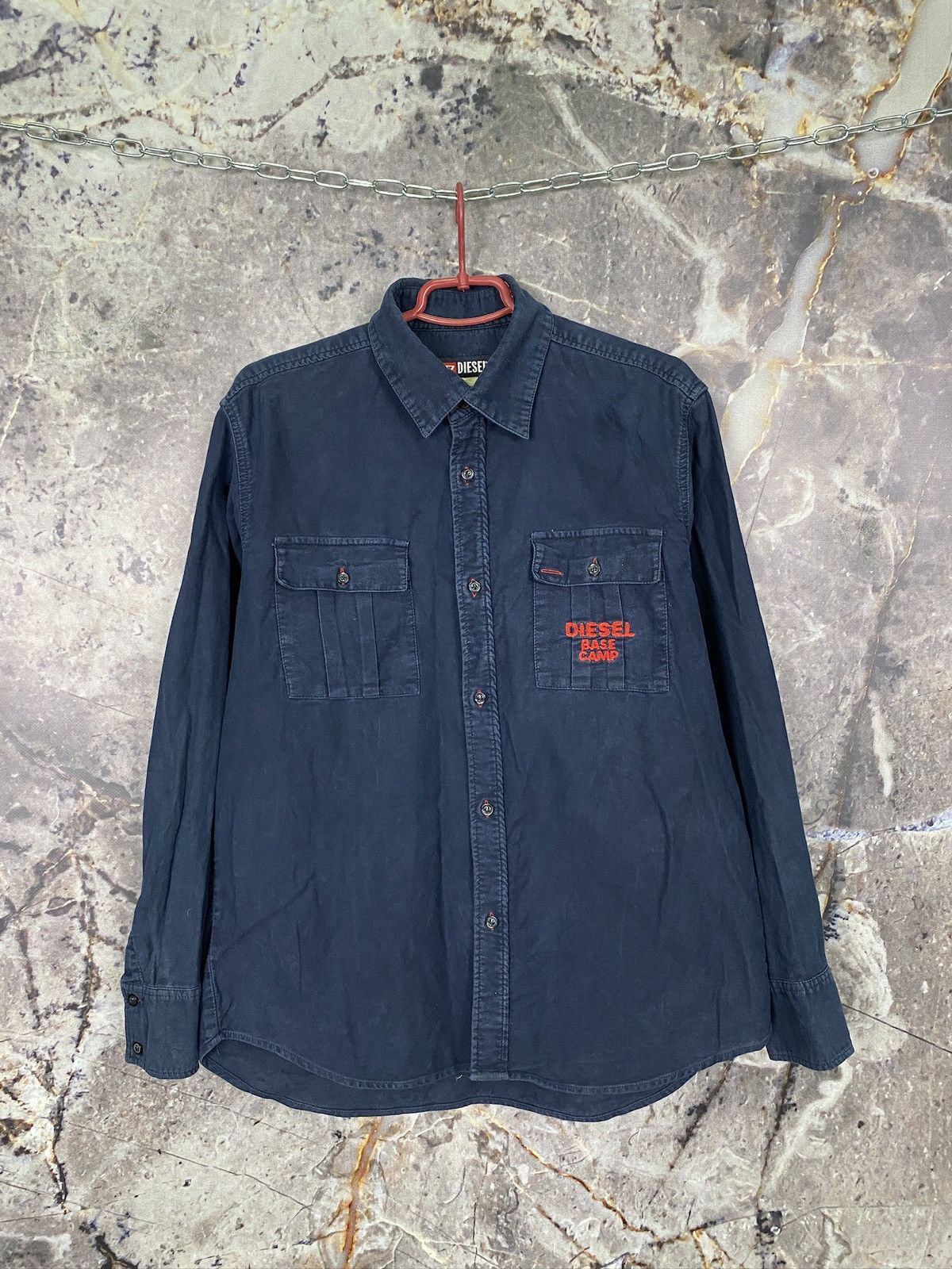Diesel × Vintage Men’s Diesel Button Down Shirt Vintage Size Large Size US L / EU 52-54 / 3 - 1 Thumbnail