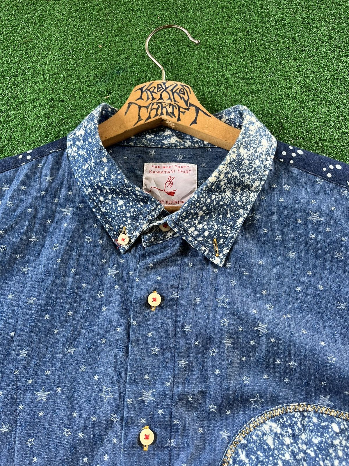Japanese Brand × Vintage RARE Kawatani Kapital Patchwork Inspired Button Up Shirts Size US XXL / EU 58 / 5 - 5 Thumbnail