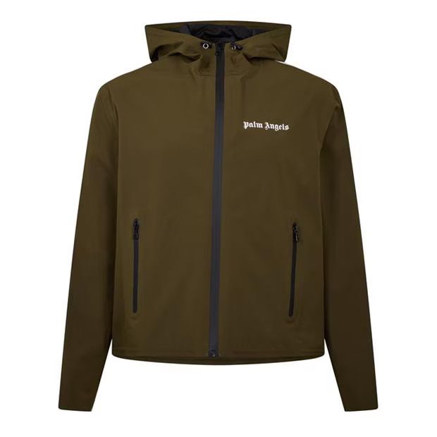 image of Palm Angels O1G2R1Mq0524 Jackets In Military & White in Military/White, Men's (Size Medium)