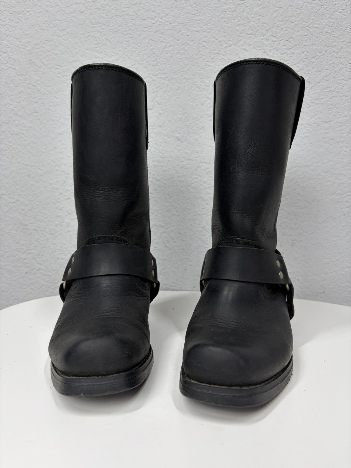 If Six Was Nine Vintage Italian AS 98 Rick Owens Style Leather Biker Boots Size US 7 / IT 37 - 4 Thumbnail