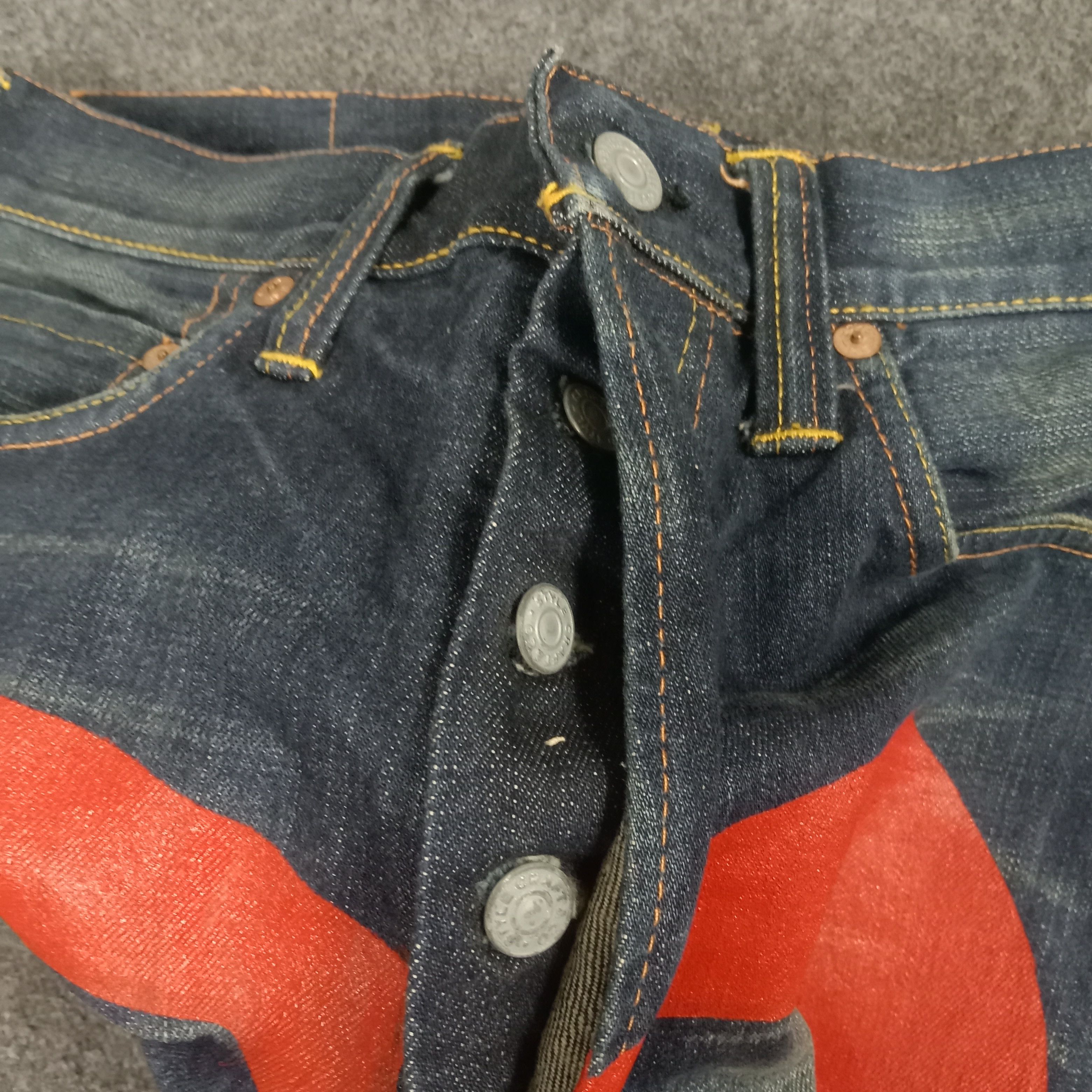 Evisu × Japanese Brand × Vintage Evisu Japanese Brand Daicock Custom Art Denim Jeans Size US 30 / EU 46 - 12 Thumbnail