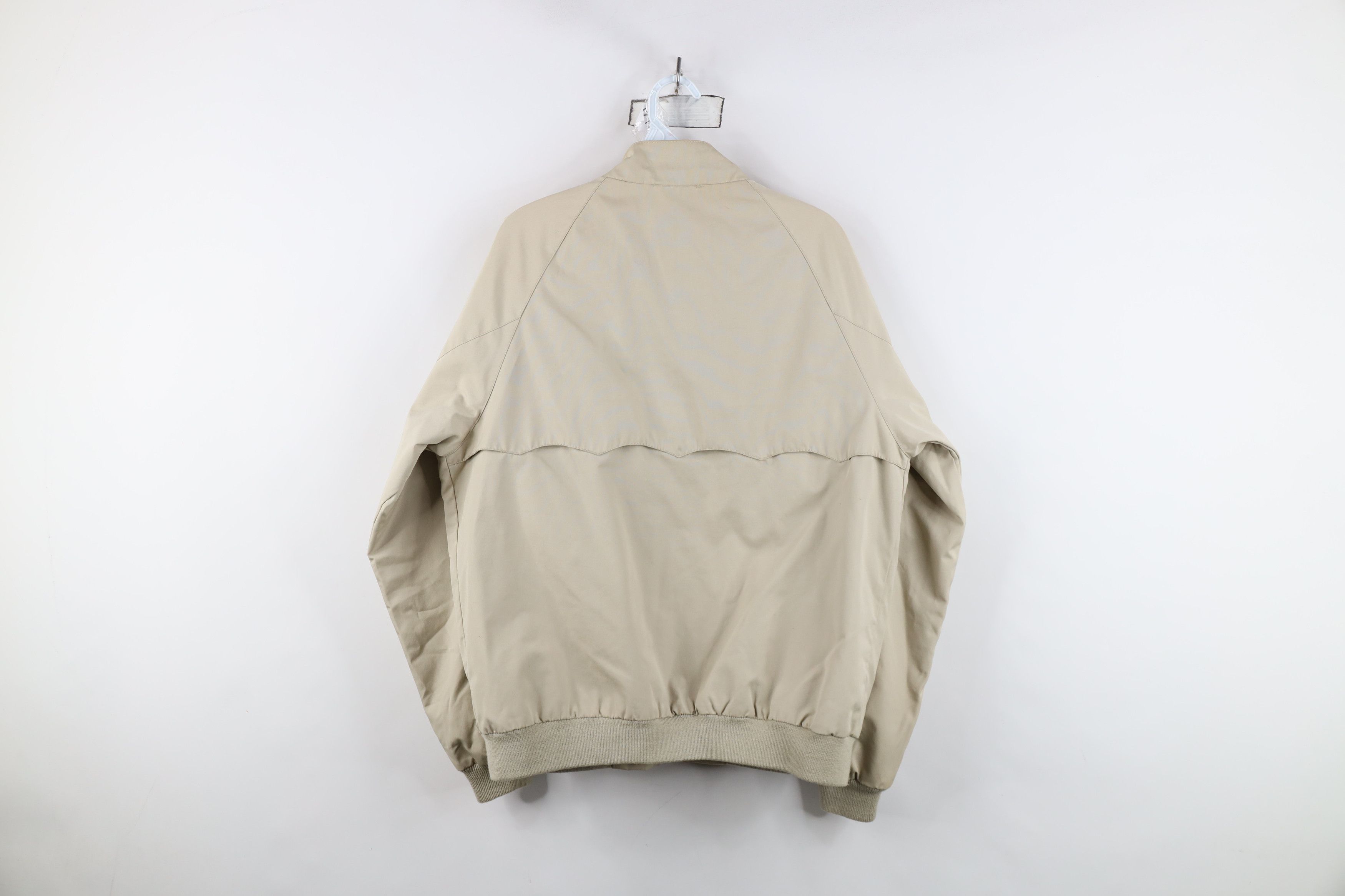 Lacoste Vintage 80s Izod Lacoste Racer Bomber Jacket Beige Khaki Size US M / EU 48-50 / 2 - 15 Thumbnail