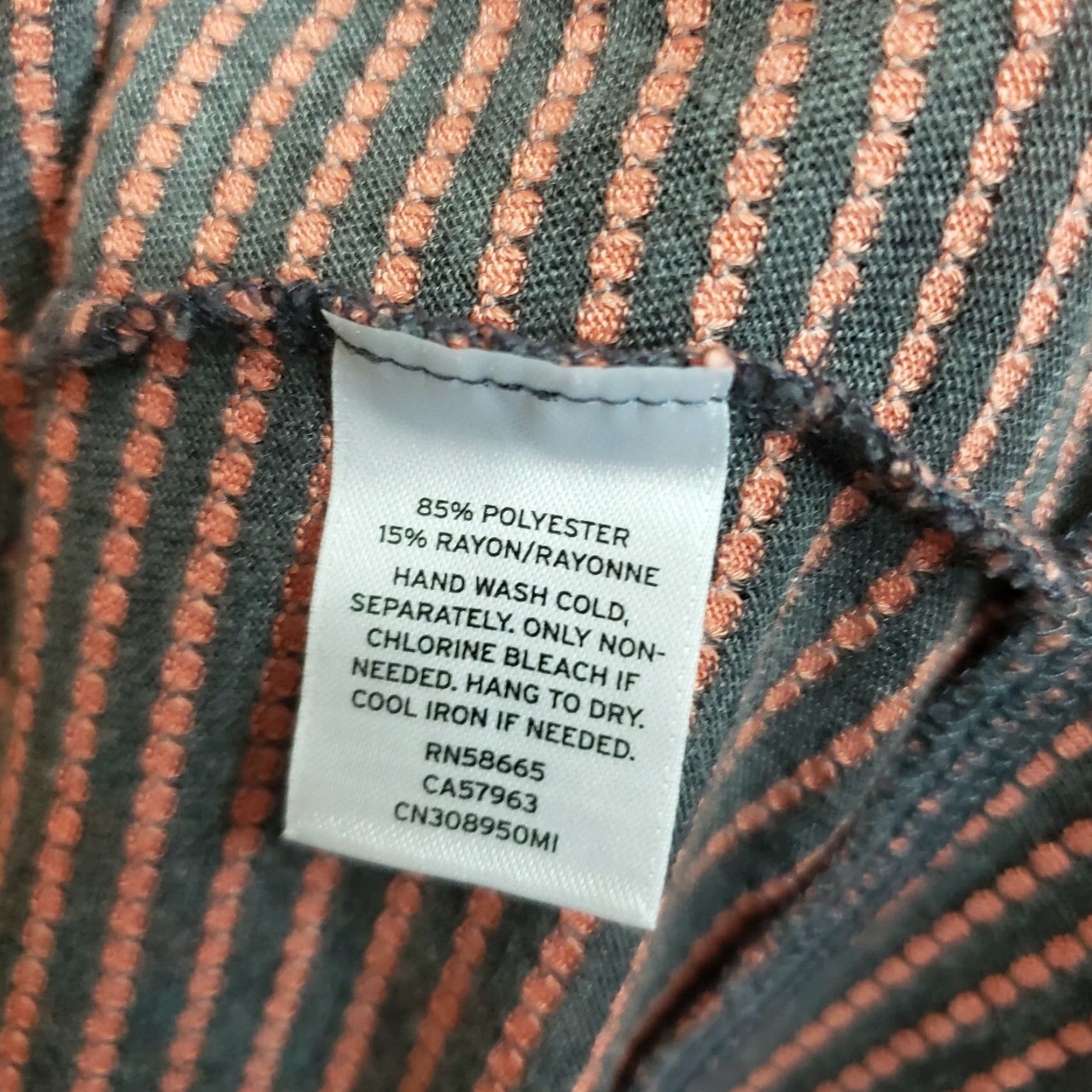 Vintage VINTAGE Caslon Women's Cardigan Shirt Open Front Striped Grey Pink Long Sleeve M Webs? Size M / US 6-8 / IT 42-44 - 6 Thumbnail
