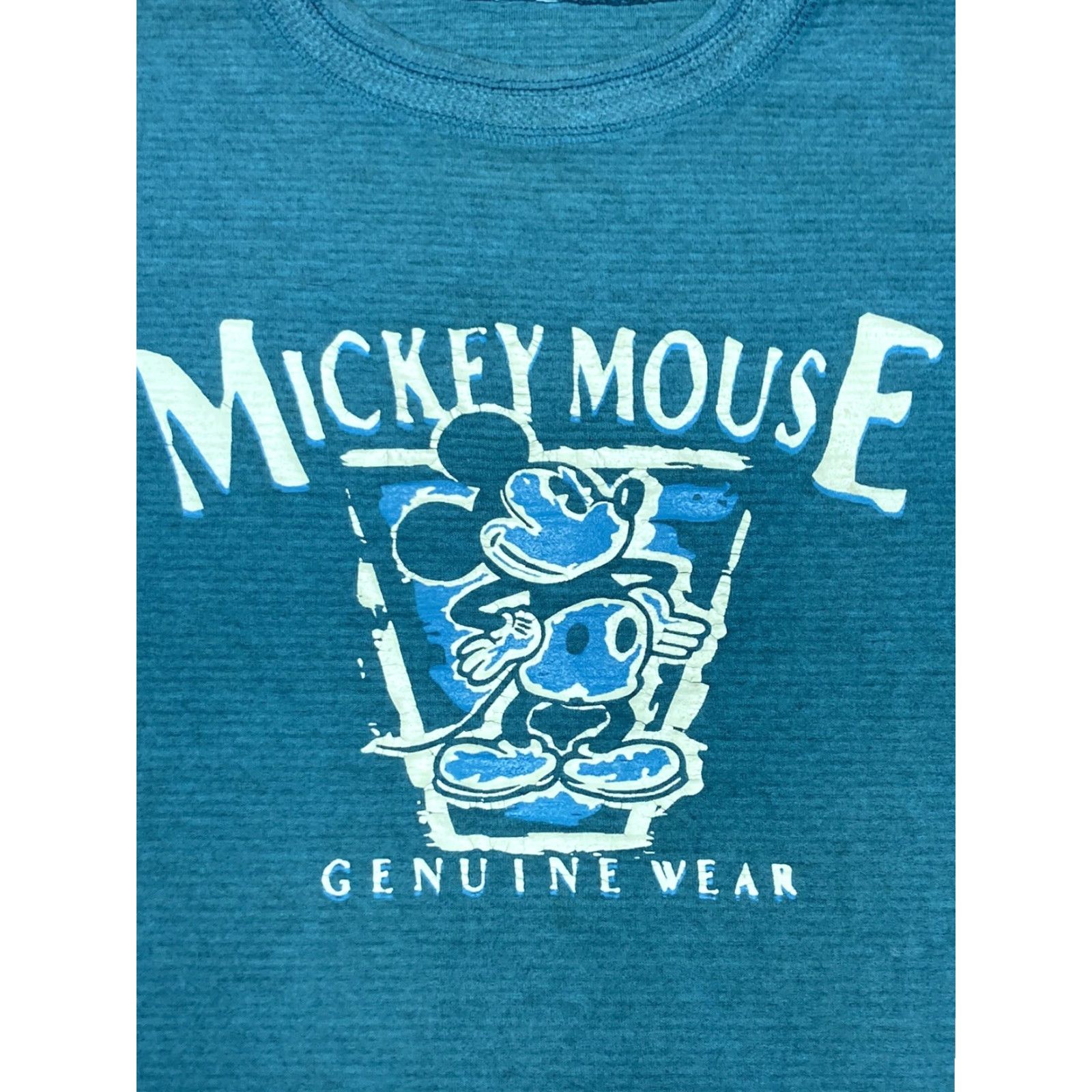 Mickey Unlimited VINTAGE 90s Disney t shirt Mickey Mouse genuine wear art graphic striped XL Size US XL / EU 56 / 4 - 3 Thumbnail