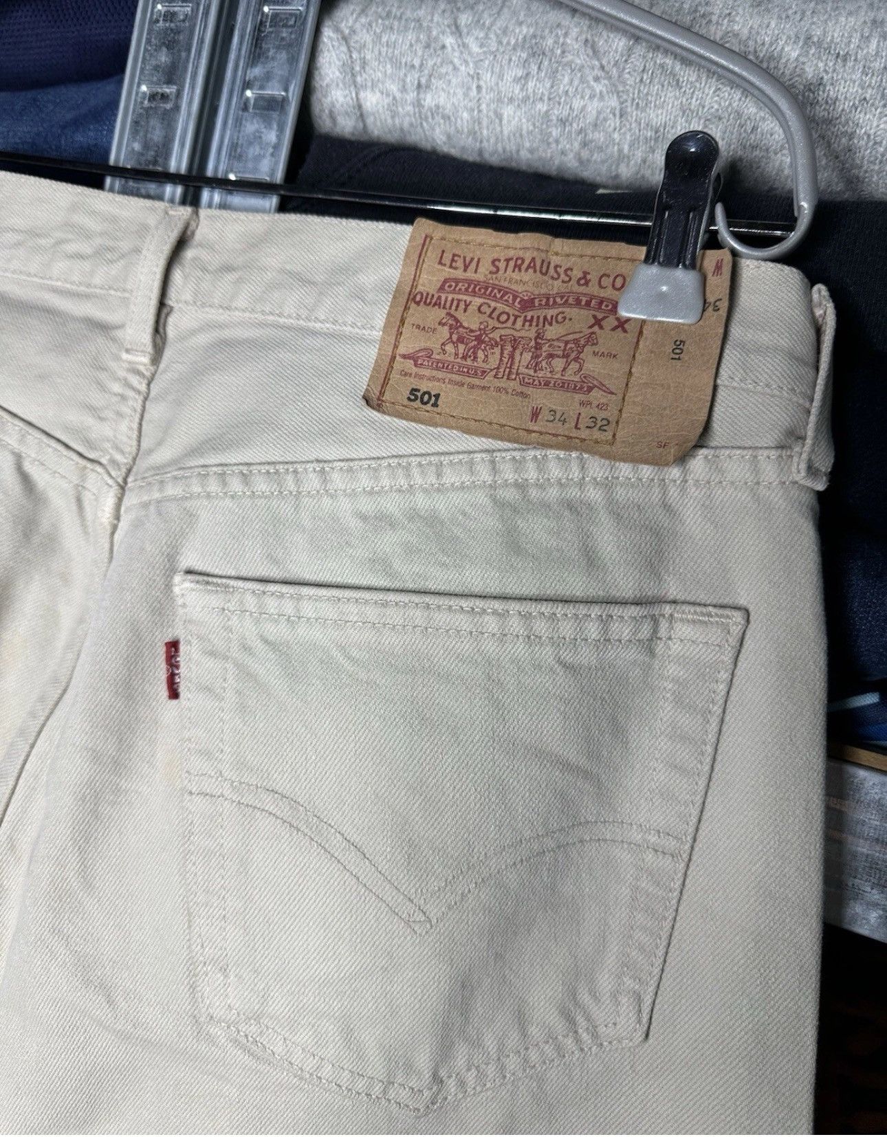 Levi's 34/32 Levi's 501 Vintage Jeans Denim Rarest Y2K Pants Size US 34 / EU 50 - 6 Thumbnail