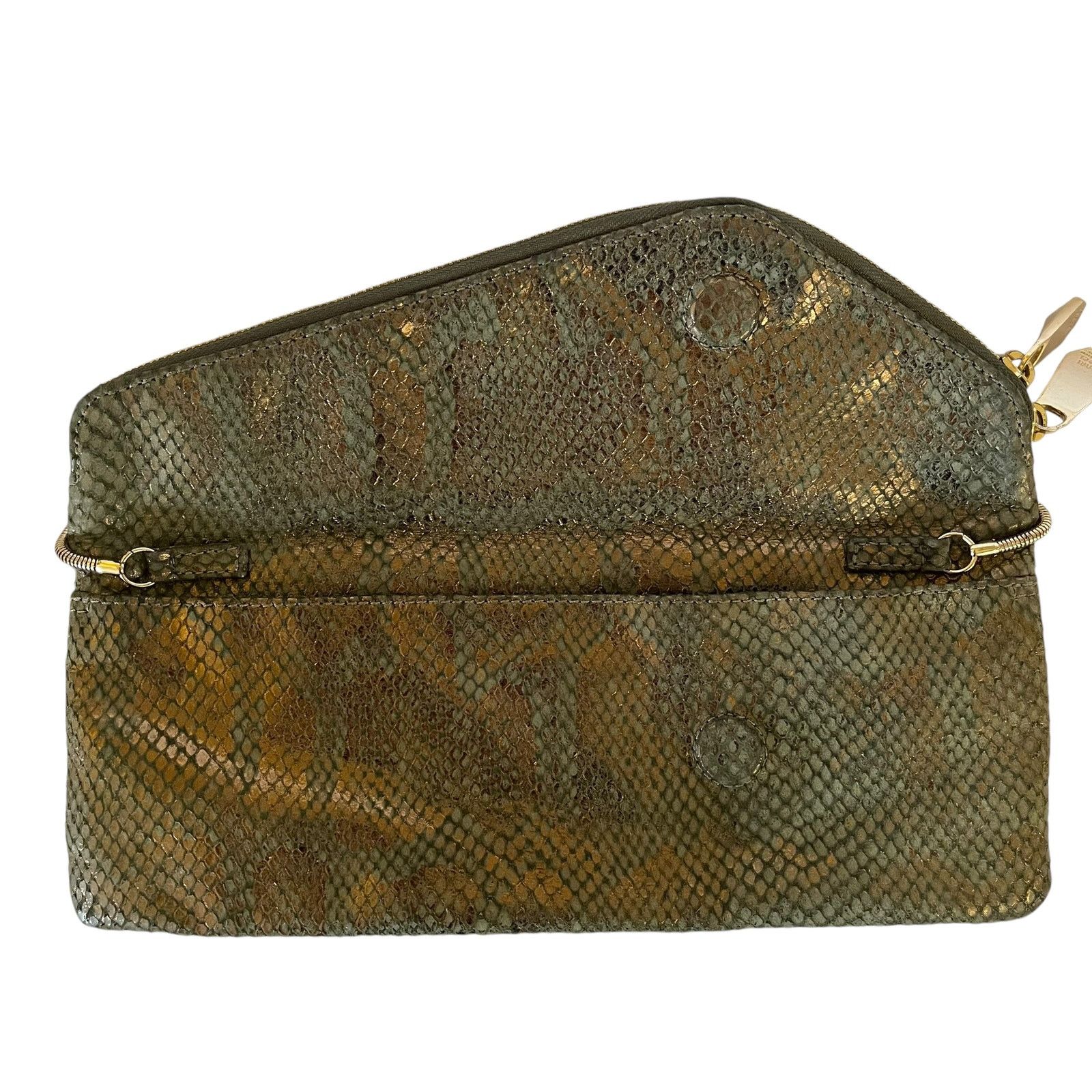 Henri Bendel Henri Bendel Debutante Slim Snake Print Clutch Evening Bag Size ONE SIZE - 4 Thumbnail