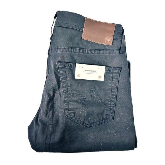 AG Adriano Goldschmied AG Adriano Goldschmied Mens Black Matchbox Slim Fit Straight Size US 29 - 3 Thumbnail