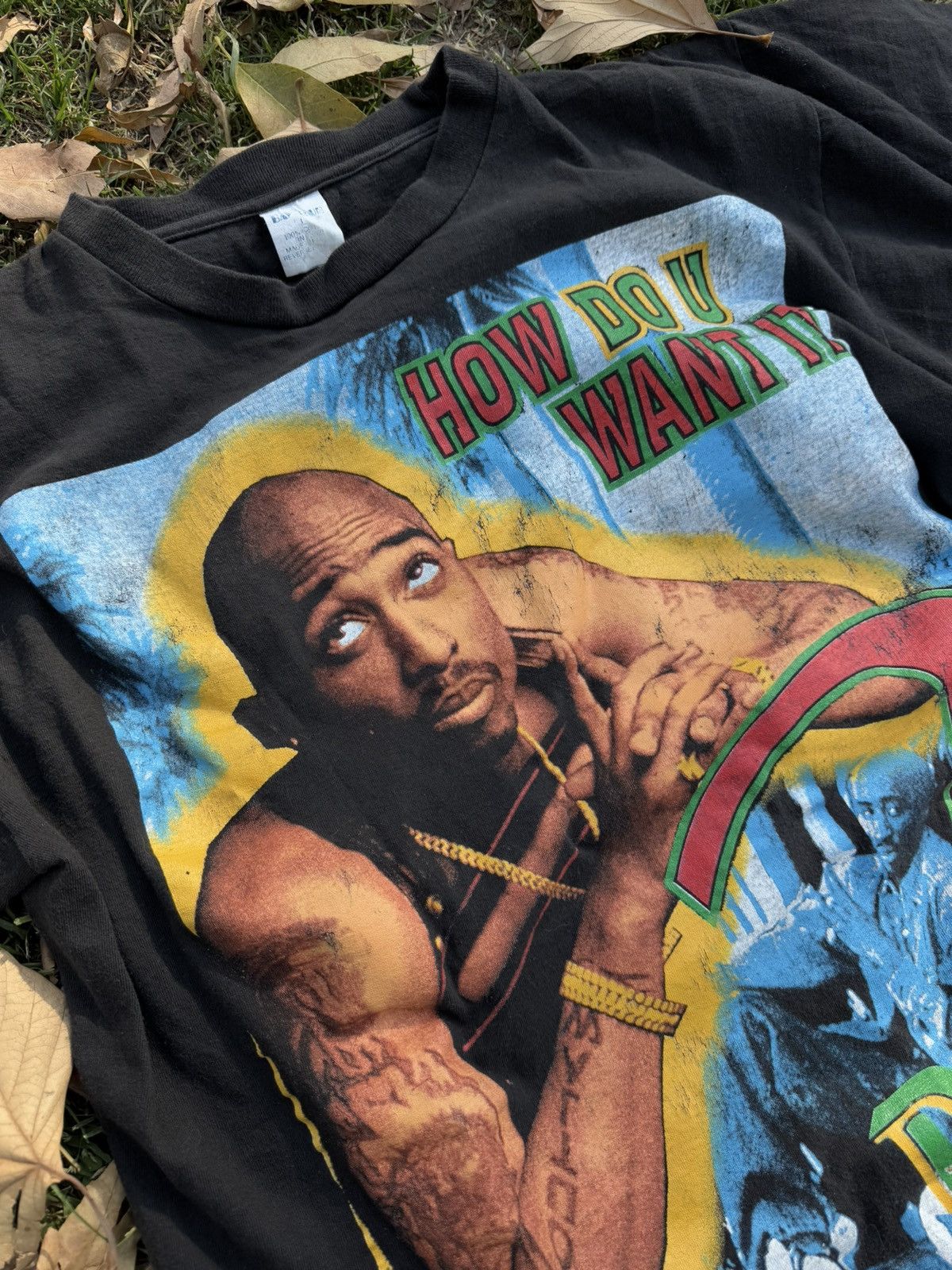 Vintage 2Pac & Snoop Doggy Dig mid 90s Rap Tee Size US L / EU 52-54 / 3 - 3 Thumbnail