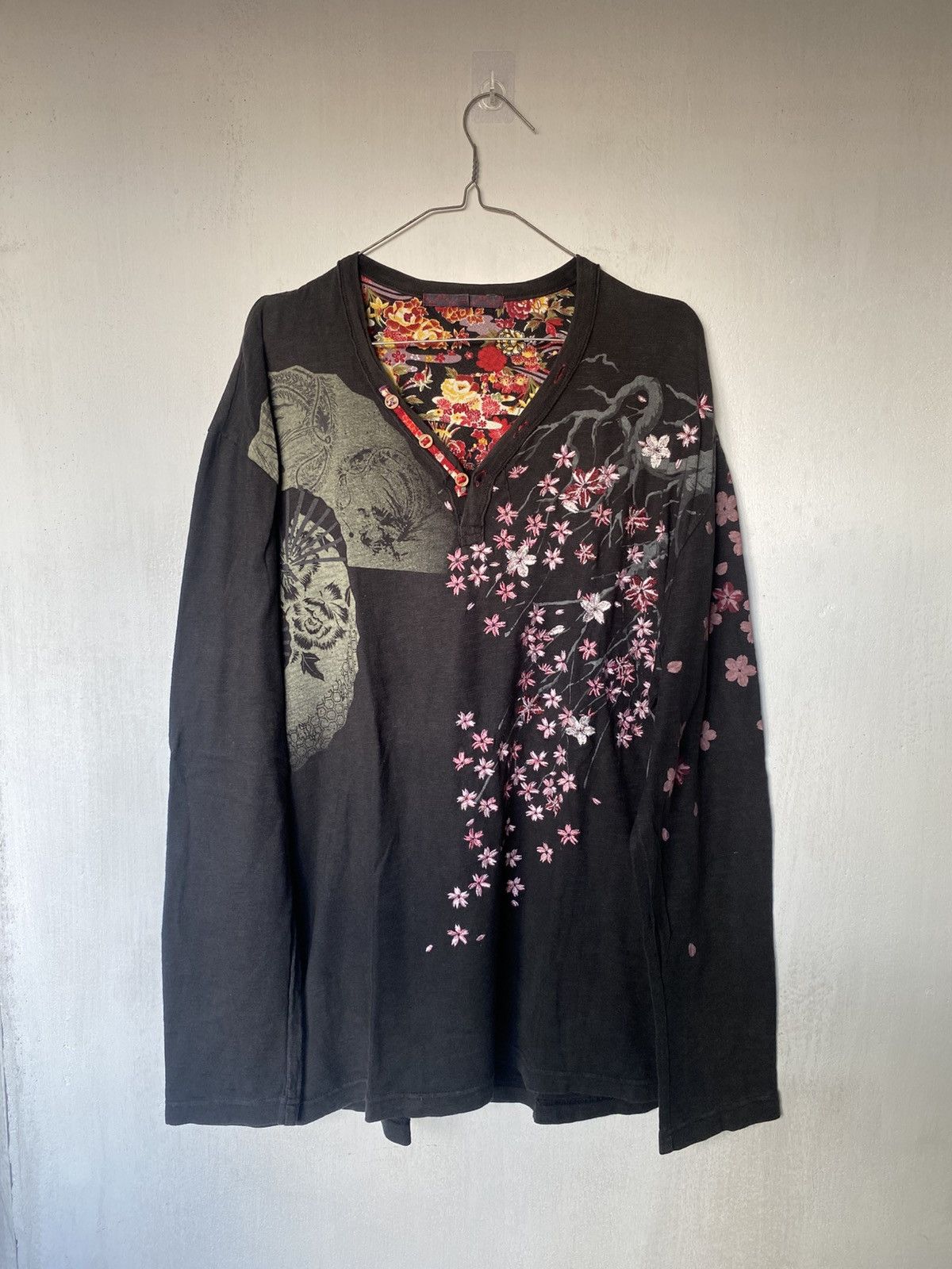 Hysteric Glamour × If Six Was Nine × Japanese Brand Sukajan Karakuri Sakura Embroidery Longsleeve Size US L / EU 52-54 / 3 - 2 Thumbnail