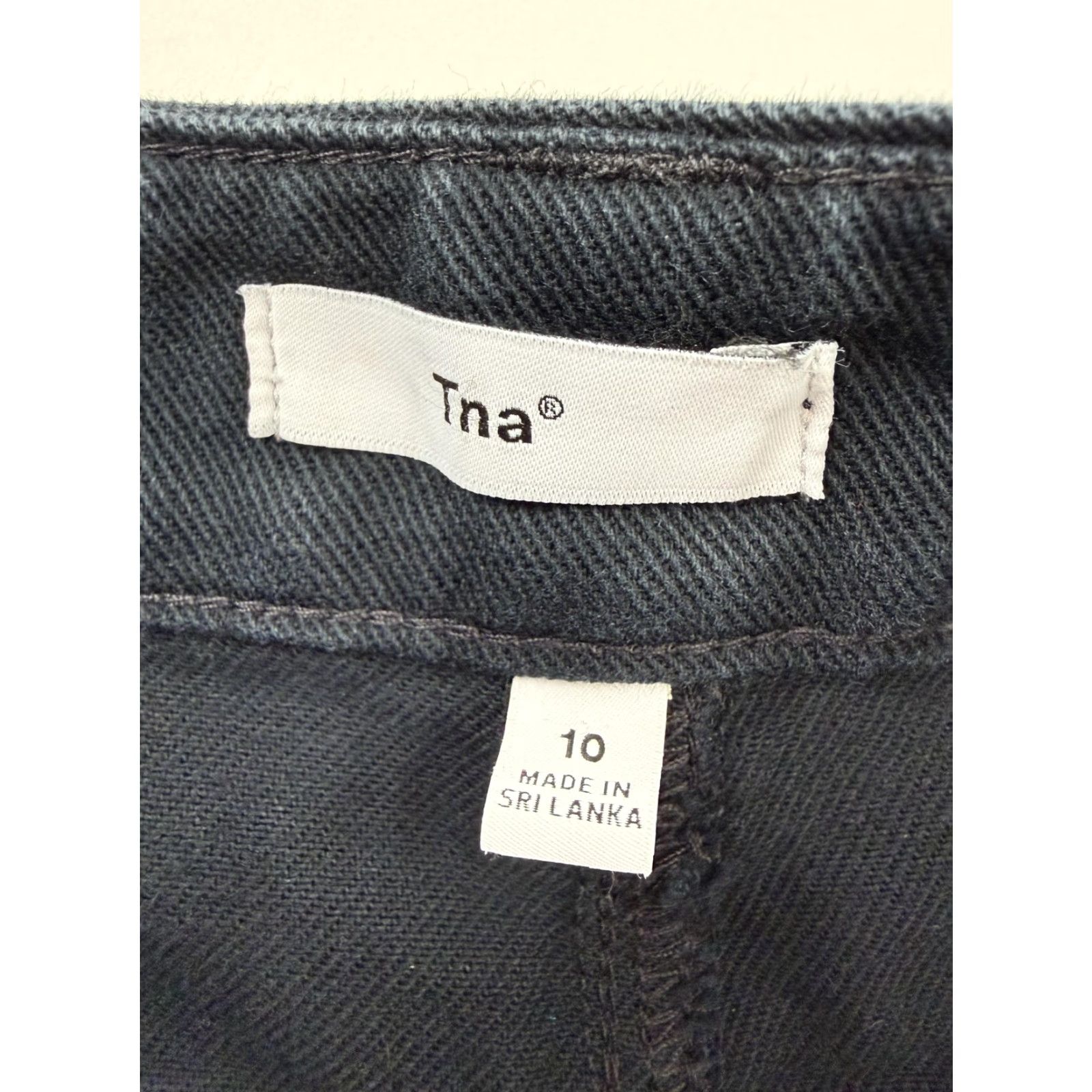 TNA Tna Pants Womens 10 Black Carpenter Straight Leg Cotton Twill Workwear Aritzia Size 32" / US 10 / IT 46 - 4 Thumbnail