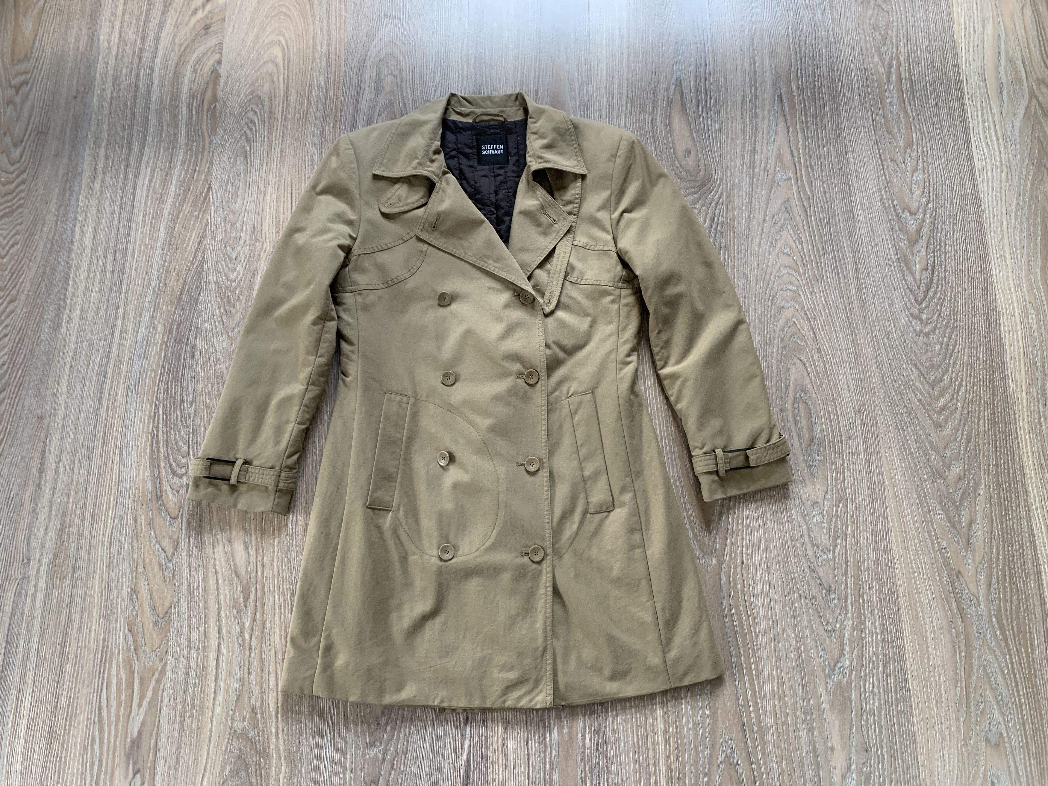 STEFFEN SCHRAUT Steffen Schraut Women's Beige Classic Trench Coat Size M / US 6-8 / IT 42-44 - 2 Thumbnail