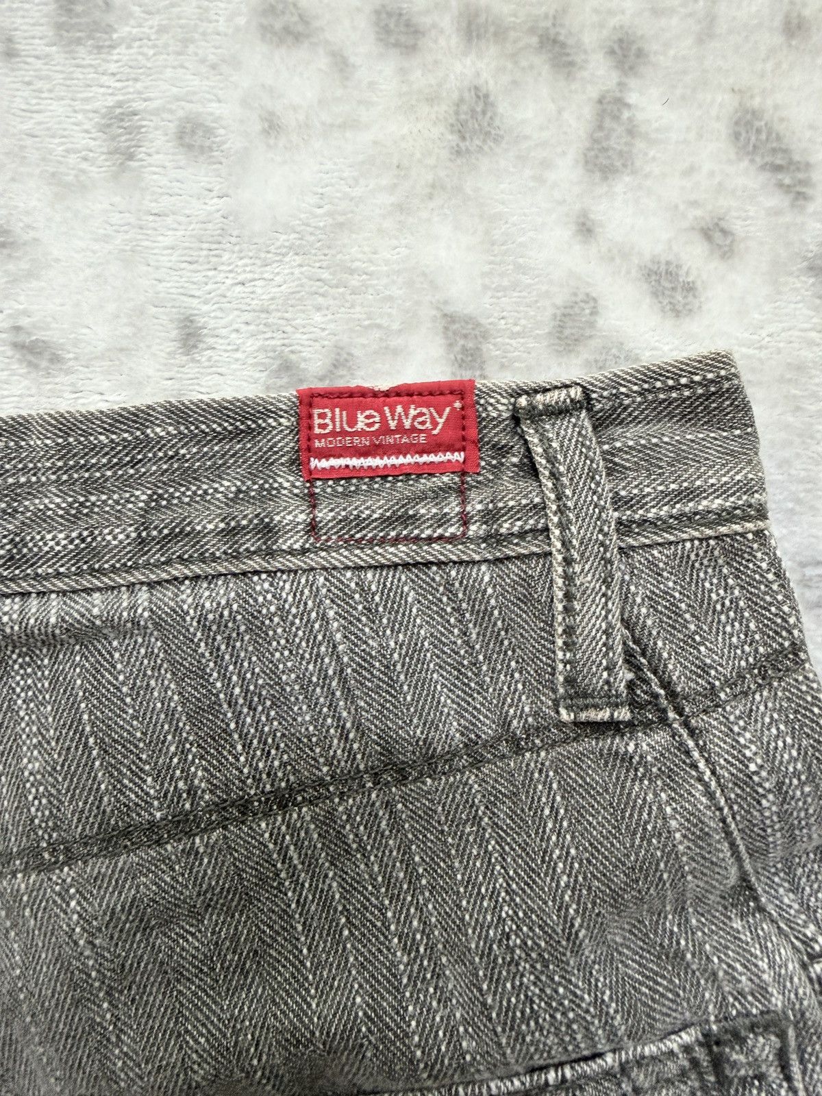 Kapital Vintage Blue Way Modern Hickory Stripe Straight Cut Denim Size US 30 / EU 46 - 14 Thumbnail