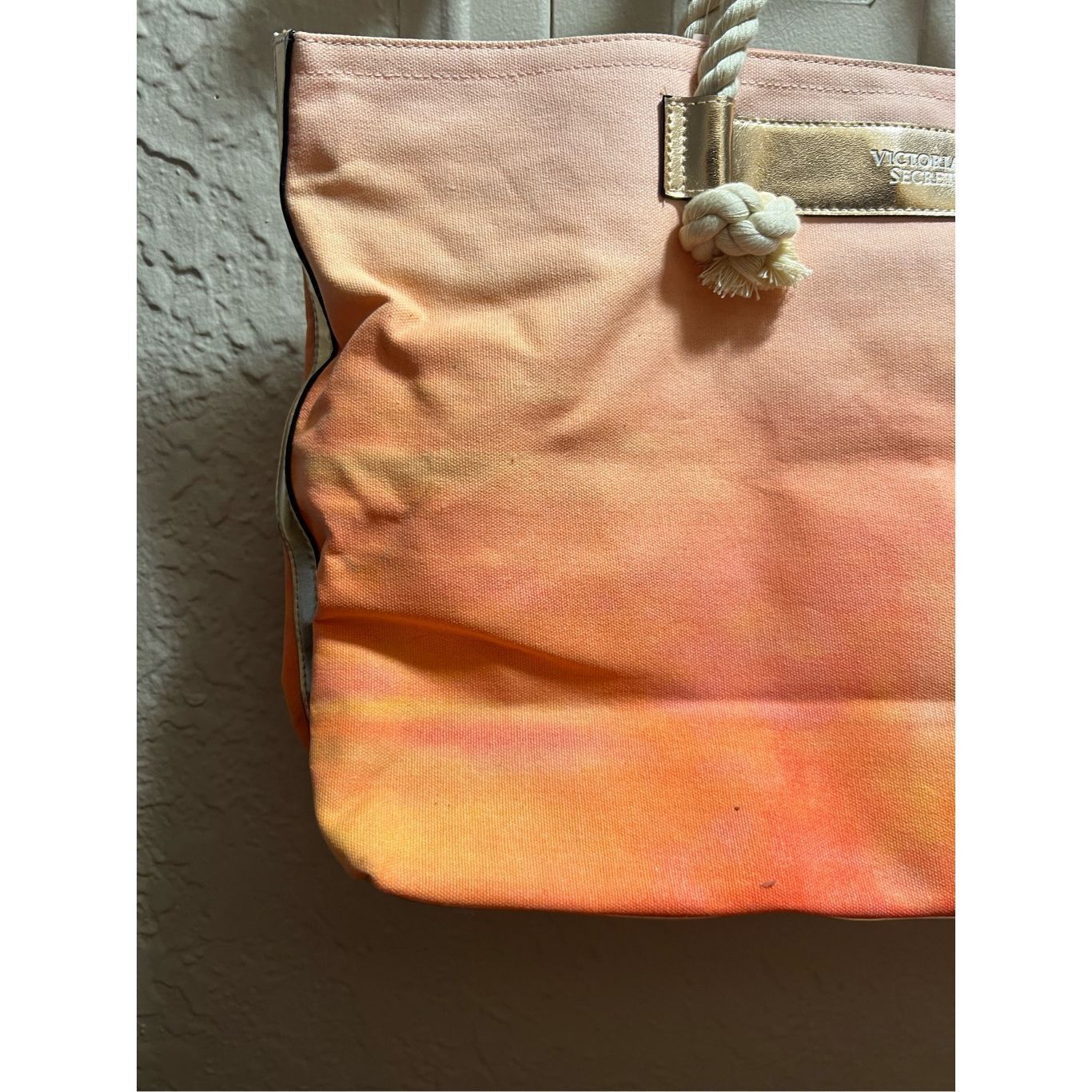 Victoria's Secret Victoria’s Secret Orange Ombré Tote Bag Preowned-Stains-Mark Size ONE SIZE - 5 Thumbnail