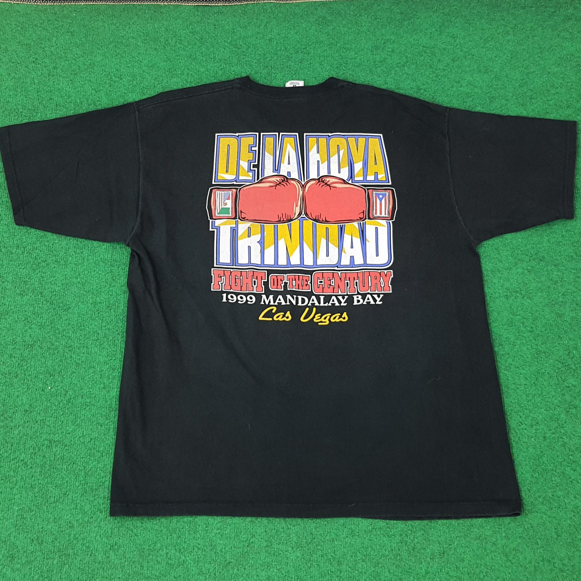 Fruit Of The Loom Vintage De LA Hoya Trinidad 90s Las Vegas Tshirt C249N54 Size US XXL / EU 58 / 5 - 1 Thumbnail