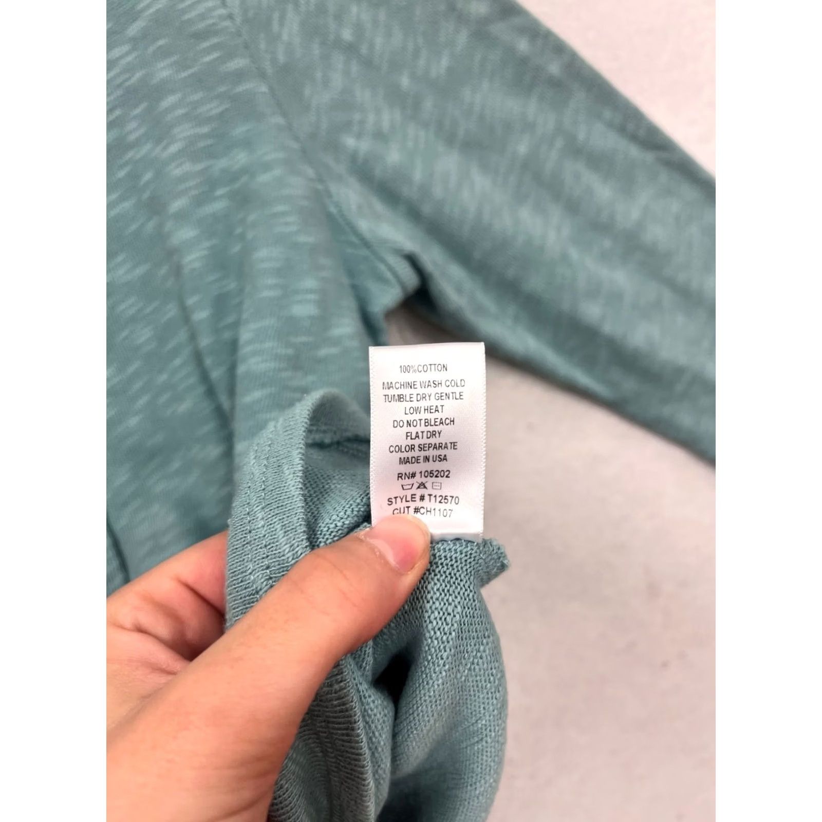 Vintage Chalet Blouse Asymmetrical Button Top Womens M USA Teal Size M / US 6-8 / IT 42-44 - 4 Thumbnail