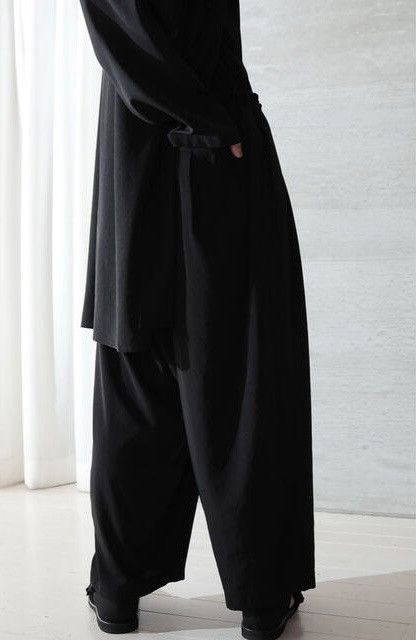 Yohji Yamamoto Yohji Yamamoto Pour Homme SS20 Pleated Tuxedo Sarouel Pants Size US 35 - 4 Thumbnail