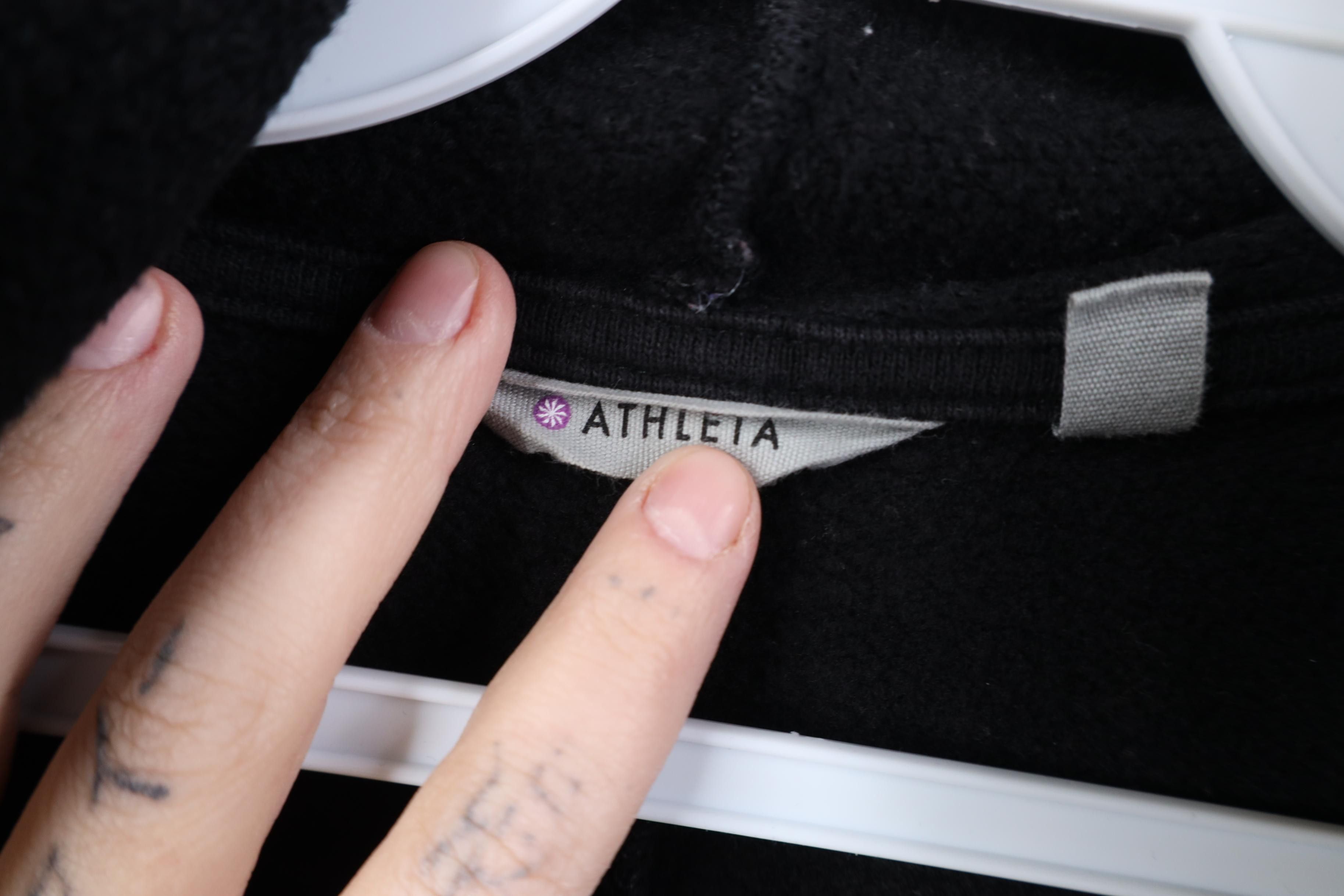 Athleta Athleta Prajna Wrap Open Front Hoodie Sweatshirt Black Size S / US 4 / IT 40 - 7 Thumbnail