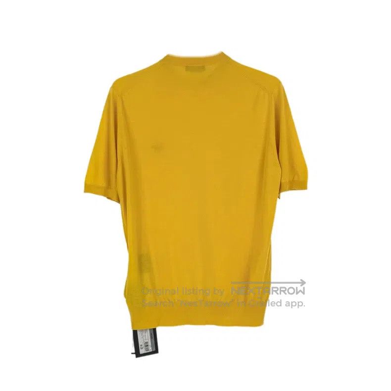 Prada Prada Yellow classic embroidered logo sheep wool knitted s Size US S / EU 44-46 / 1 - 2 Thumbnail