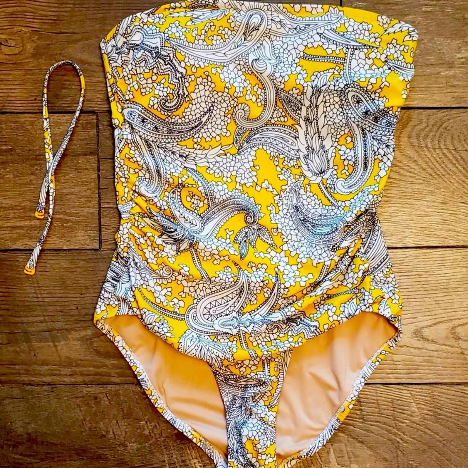 J.Crew J. Crew Bandeau one-piece swimsuit. Great quality! Size ONE SIZE - 5 Thumbnail