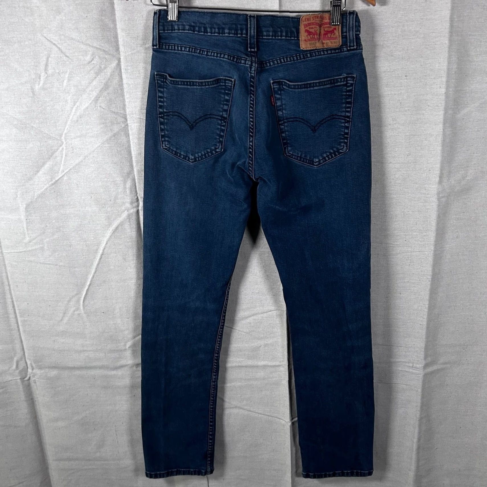 Levi's Levi's 511 Slim Fit Jeans Mens 31x32 Dark Wash Blue Denim Stretch 04511-2402 Size US 31 - 5 Thumbnail