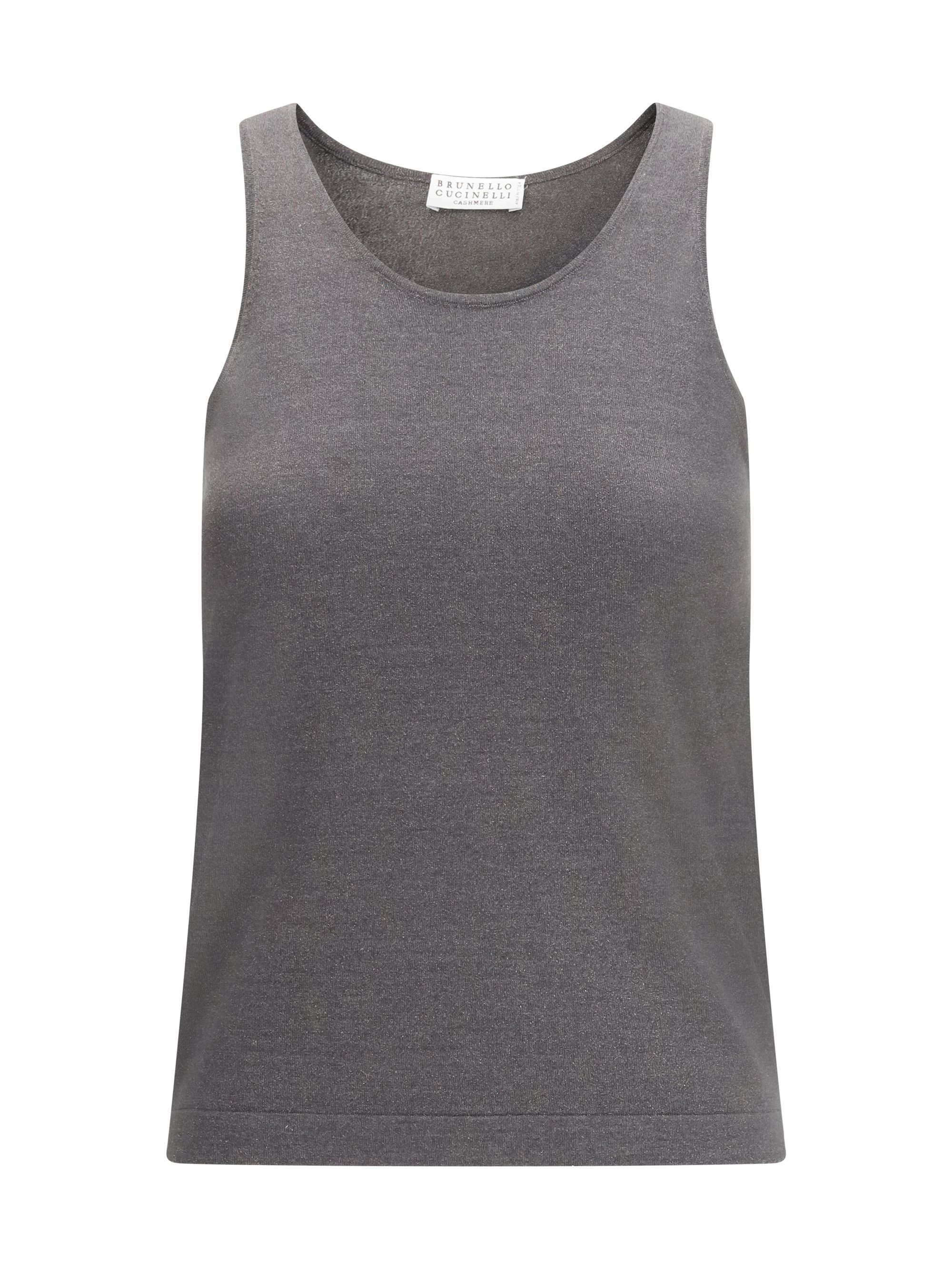 Brunello Cucinelli Sparkling knit Tank Top Size M / US 6-8 / IT 42-44 - 1 Thumbnail