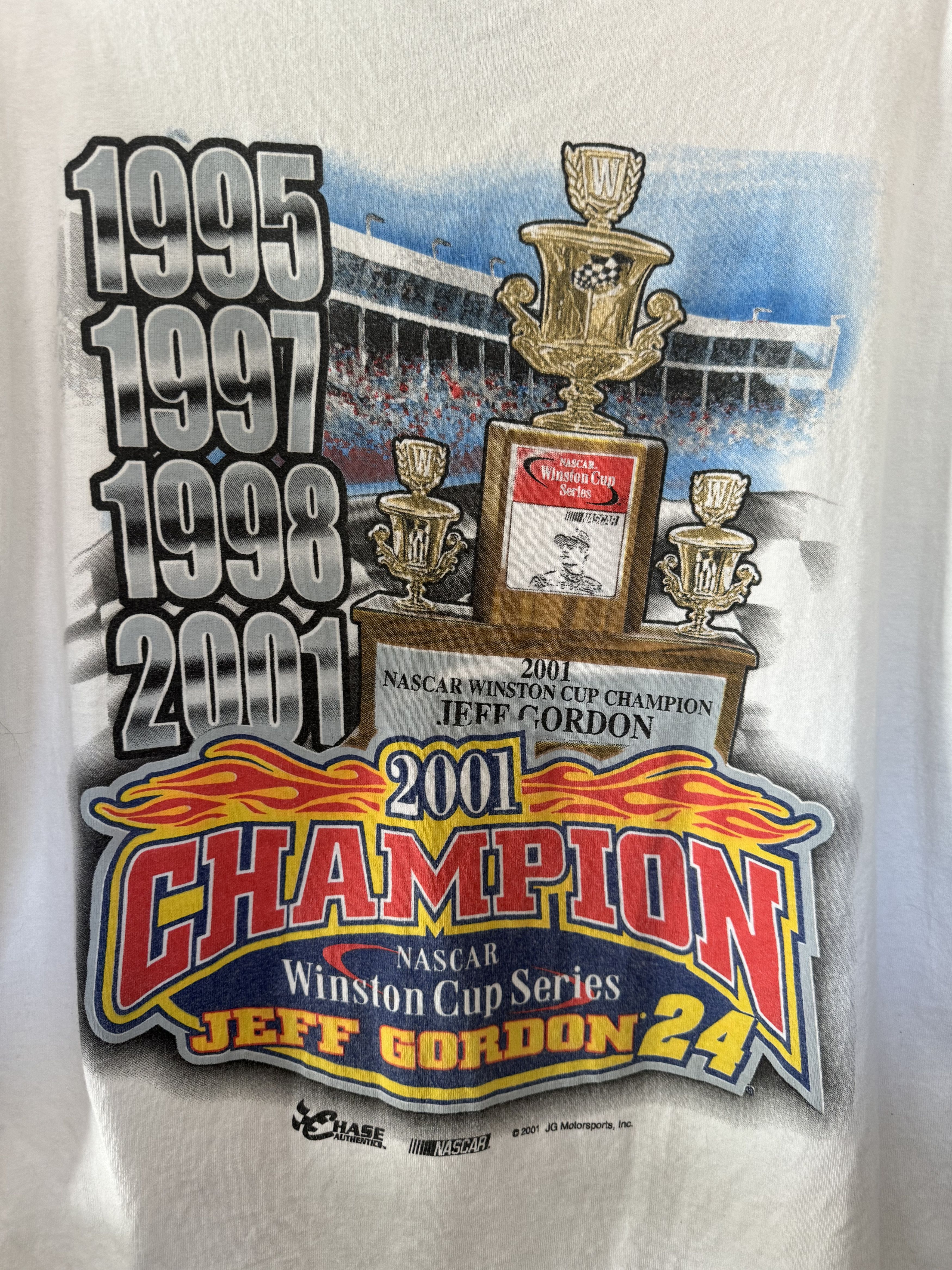 Chase Authentics Vintage 2001 Jeff Gordon NASCAR Champion T-Shirt Size US M / EU 48-50 / 2 - 4 Thumbnail