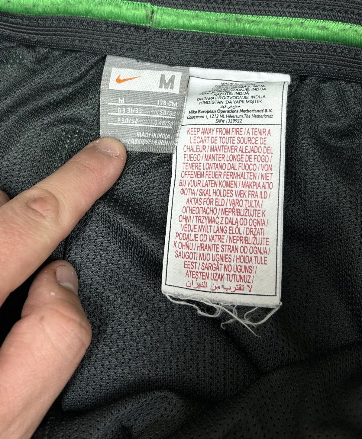 Nike × Vintage Nike Drill Pant vintage size M Size US 32 / EU 48 - 4 Thumbnail