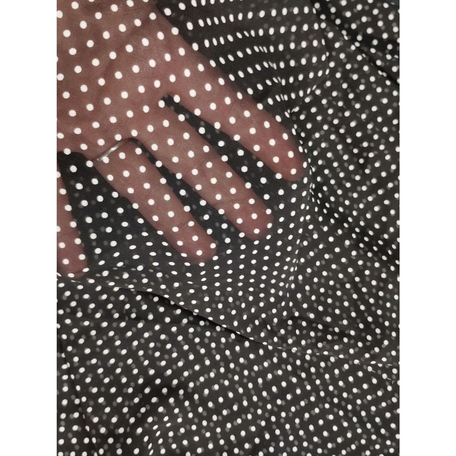 Saint Vanity Vanity Black and White Polka Dot Button-Front Dress Size M / US 6-8 / IT 42-44 - 2 Thumbnail