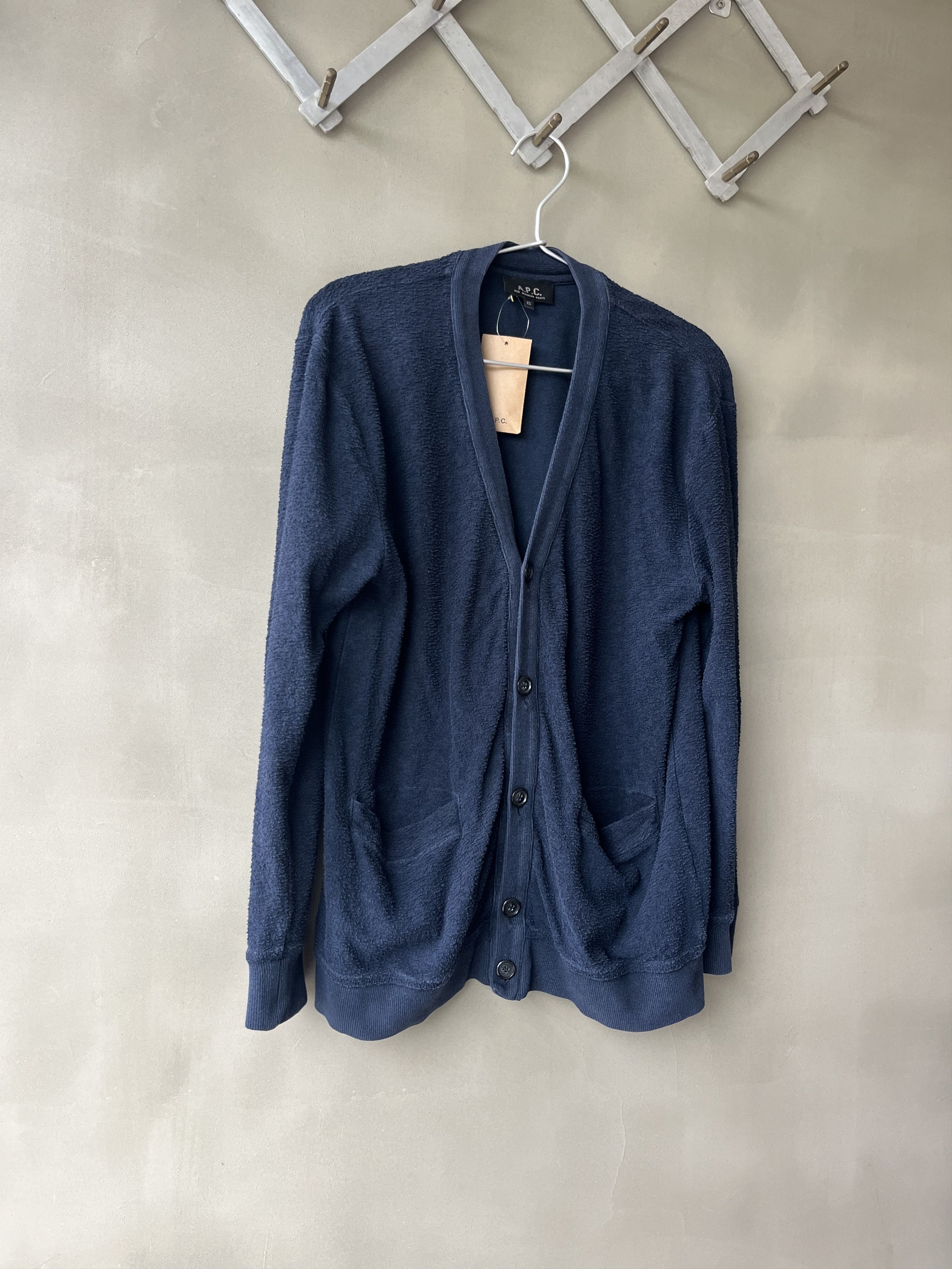 A.P.C. A.P.C. France Mens Japan Made Cotton Terry Cardigan Sweater Size US S / EU 44-46 / 1 - 6 Thumbnail
