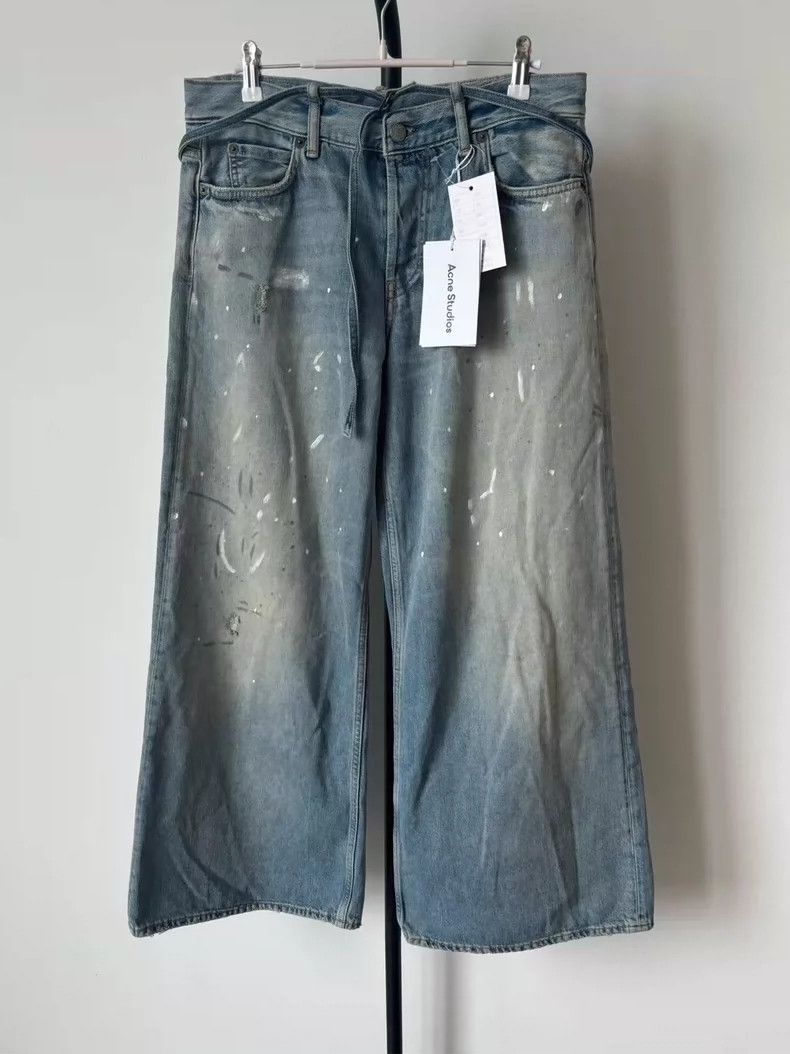 Acne Studios Acne Studios Blue heavy Industry cleanfit zippered straigh Size US 36 / EU 52 - 1 Thumbnail