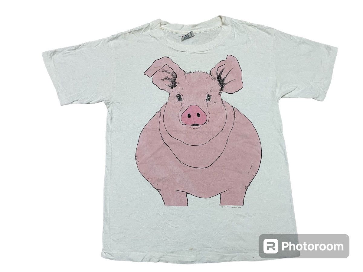TEE JAYS 1990 SOCK AND ROLL CORP BIG FACE PIG RARE DESIGN Size US M / EU 48-50 / 2 - 1 Thumbnail