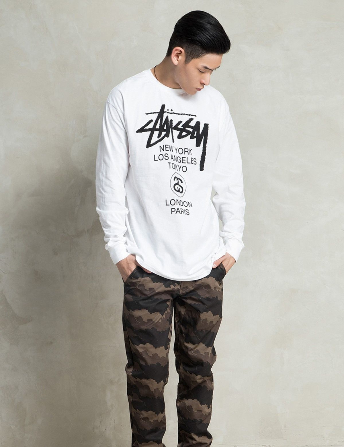 Stussy 🇺🇸 Y2K Stussy World Tour Long Sleeve New York Los Angels Size US S / EU 44-46 / 1 - 10 Thumbnail