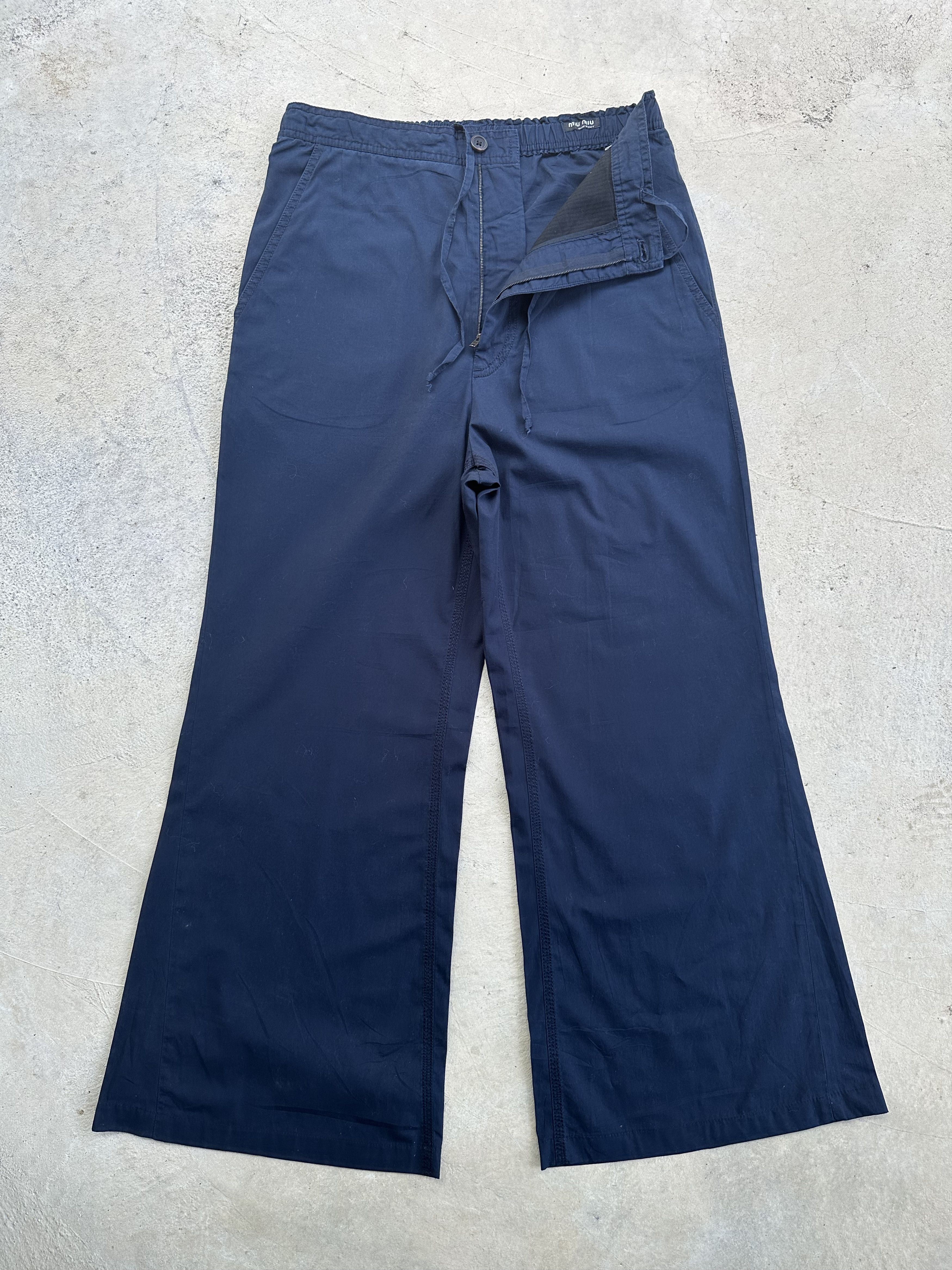 Miu Miu Miu Miu Baggy Wide Legs Trousers Pants Size US 30 / EU 46 - 1 Thumbnail