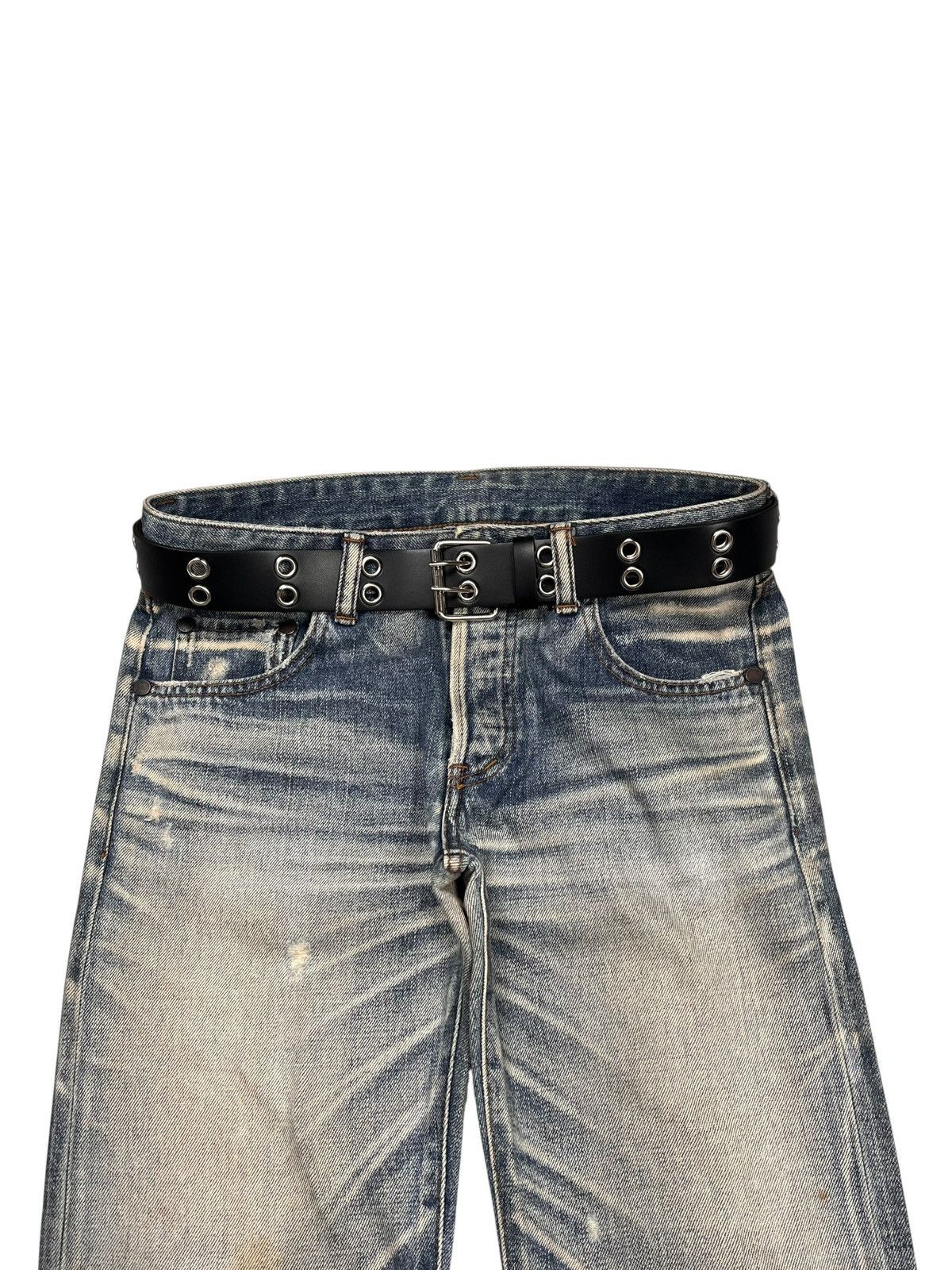 Japanese Brand Stunning Lure Buckel Back Selvedge Denim Button Fly Size US 30 / EU 46 - 3 Thumbnail