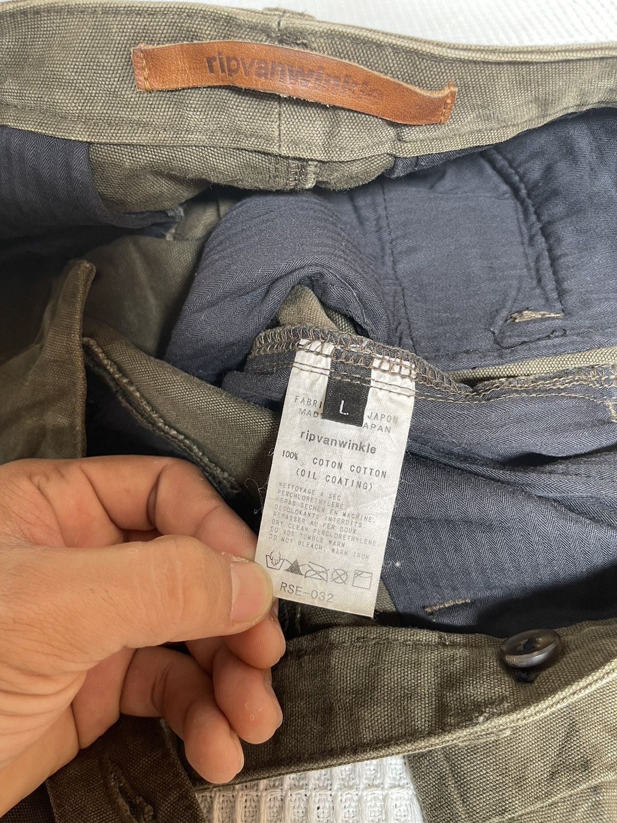 RIPVANWINKLE 🔥RIP VAN WINKLE JAPAN🔥Oil Coating Flared Cargo Pants 90s Size US 32 / EU 48 - 12 Thumbnail