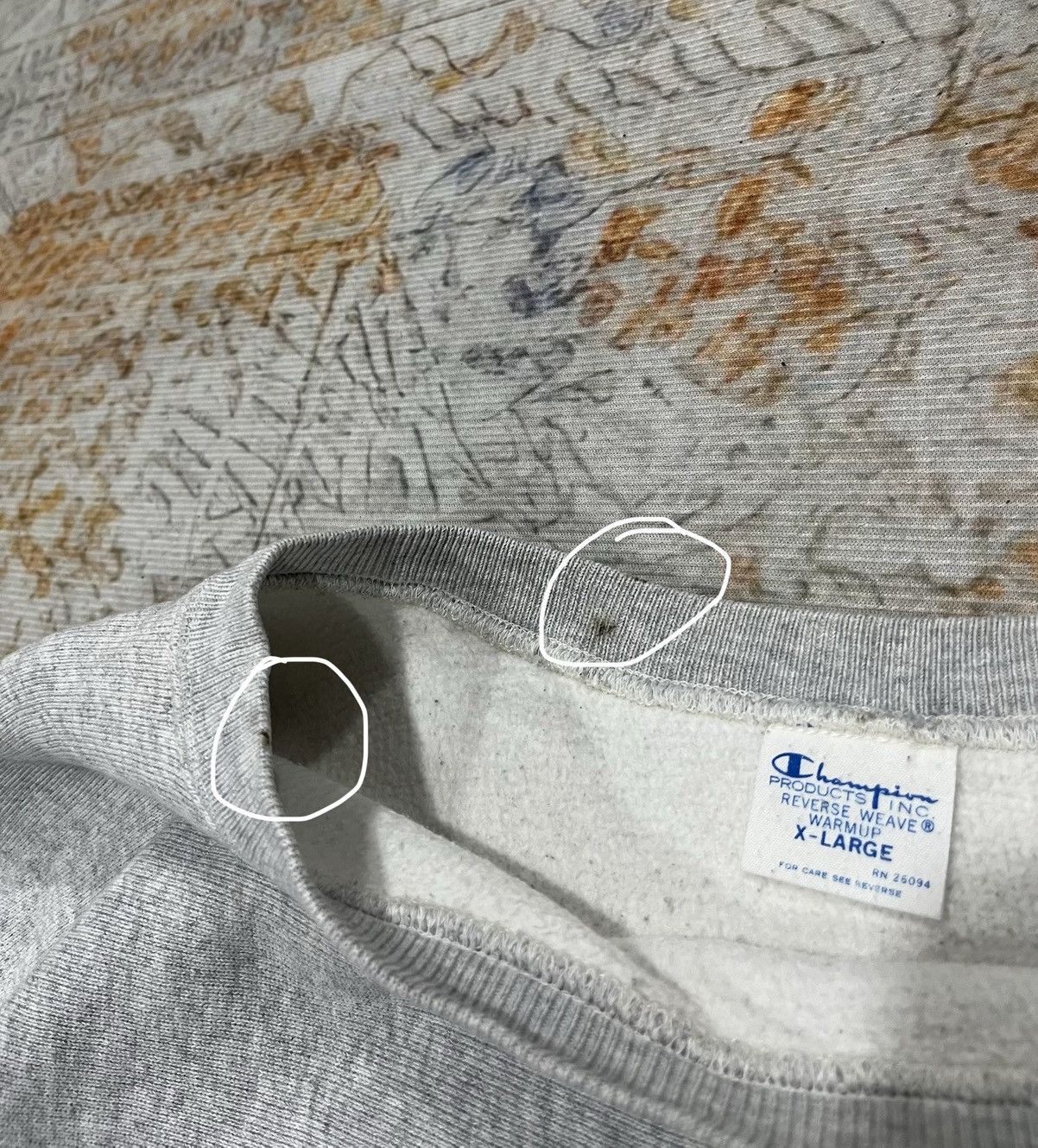 Champion Vintage Champion Reverse Weave Grey Sweatshirt Size US XL / EU 56 / 4 - 3 Thumbnail