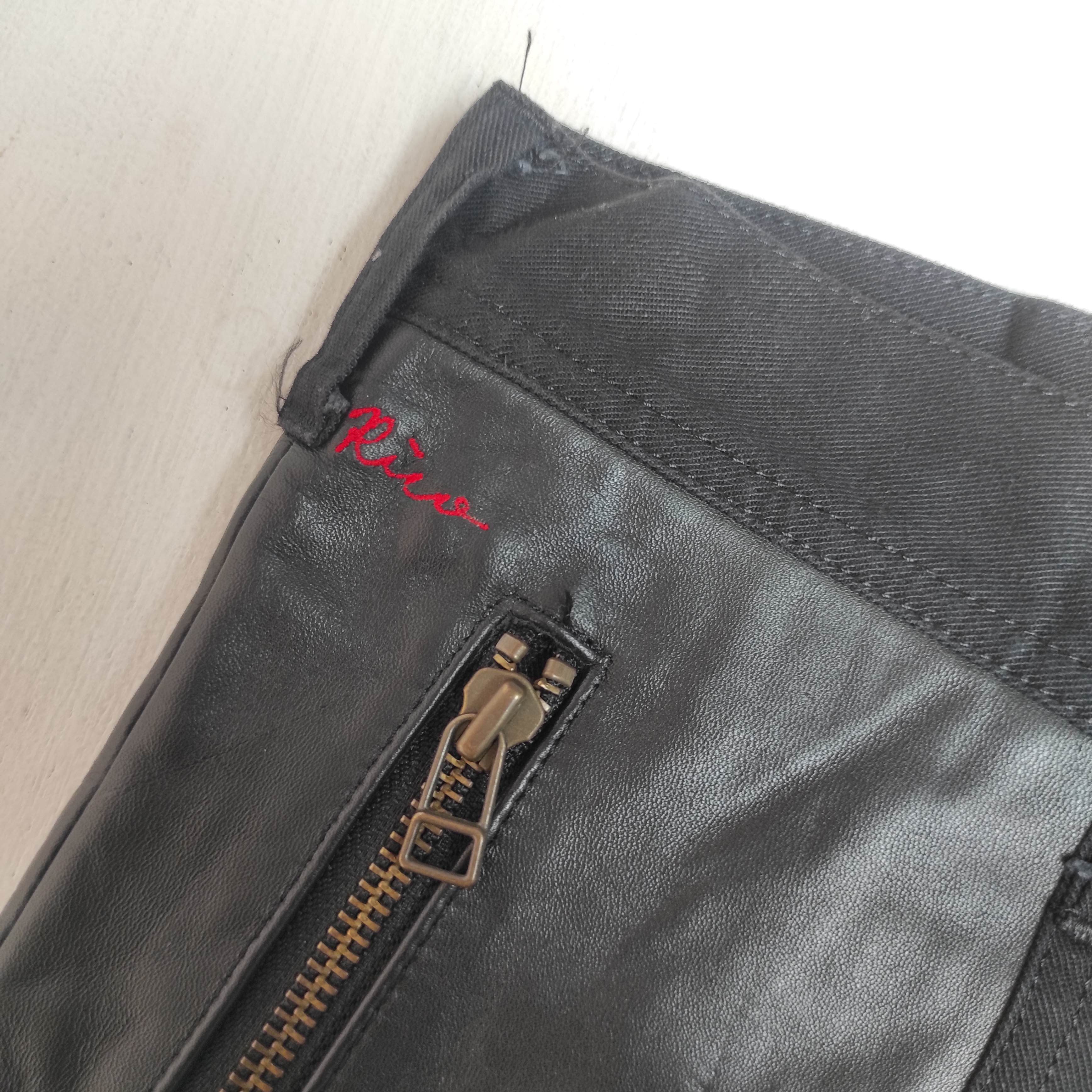 14th Addiction Flare Rico Japan Leather Bootcut Denim Jeans Size US 32 / EU 48 - 9 Thumbnail