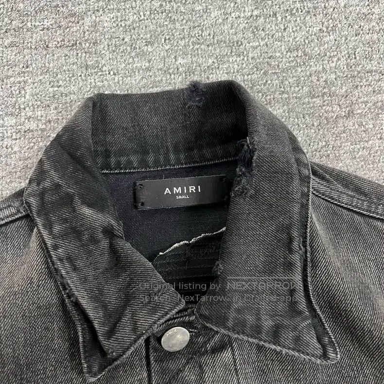 Amiri Amiri Size S Cashew flower splicing denim jacket Size US S / EU 44-46 / 1 - 5 Thumbnail
