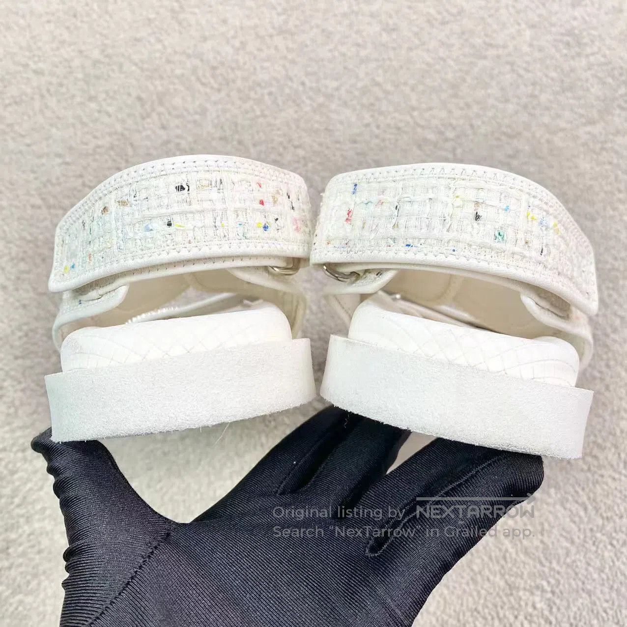 Chanel Chanel Double Clogo Velcro sandals| Size US 5.5 / IT 35.5 - 6 Thumbnail