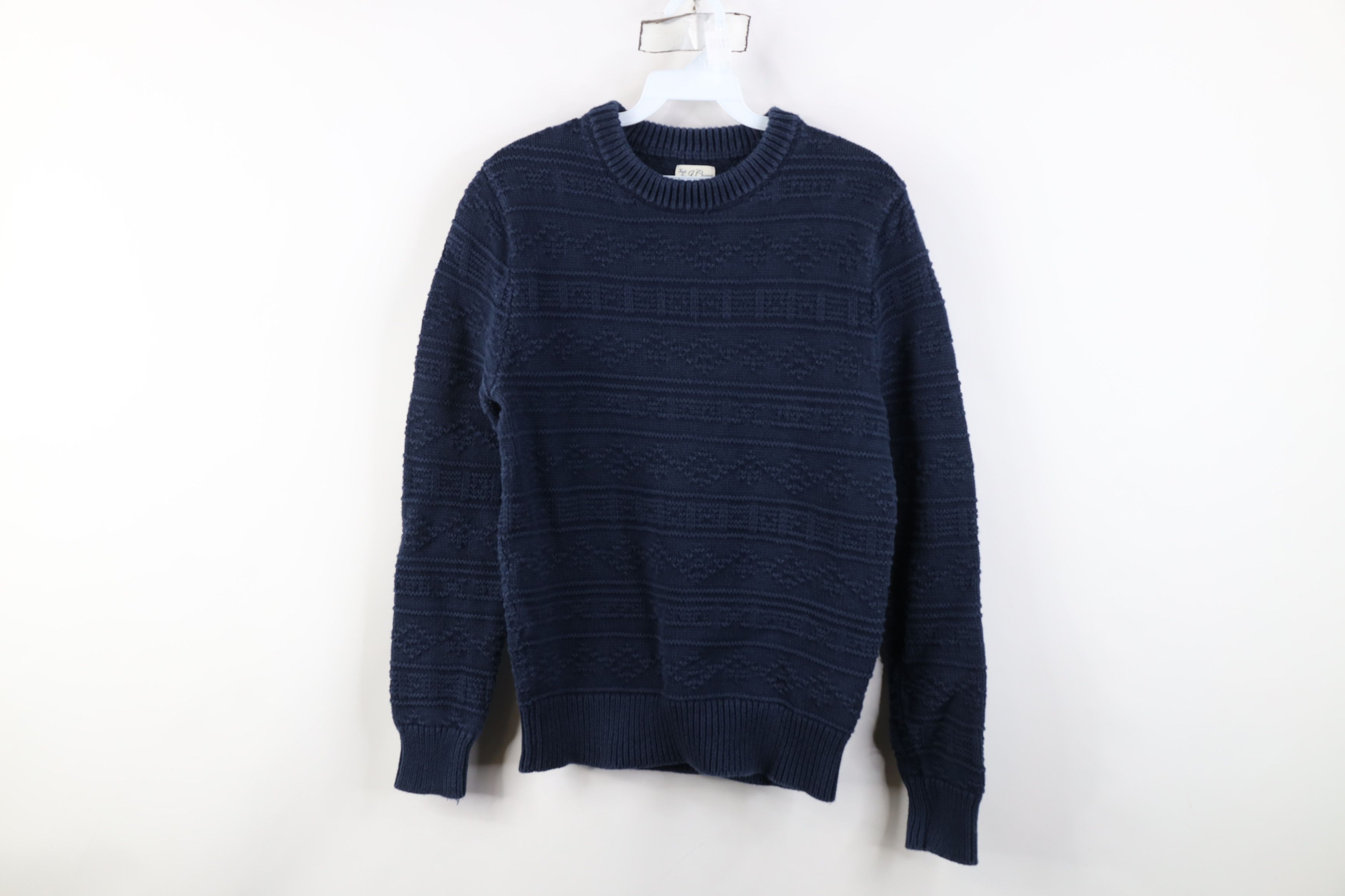 J.Crew Vintage Y2K J Crew Guernsey Knit Fair Isle Sweater Blue Size US S / EU 44-46 / 1 - 1 Thumbnail