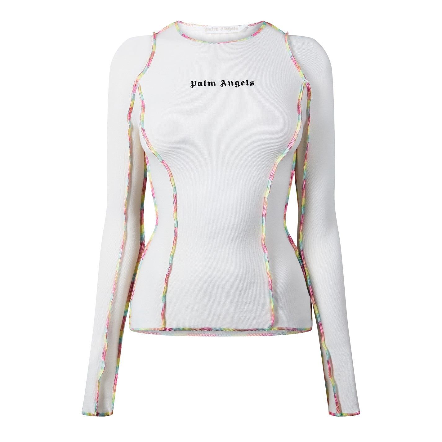 Palm Angels o1g2r1mq0325 Long Sleeve T-Shirt in White Size L / US 10 / IT 46 - 1 Thumbnail