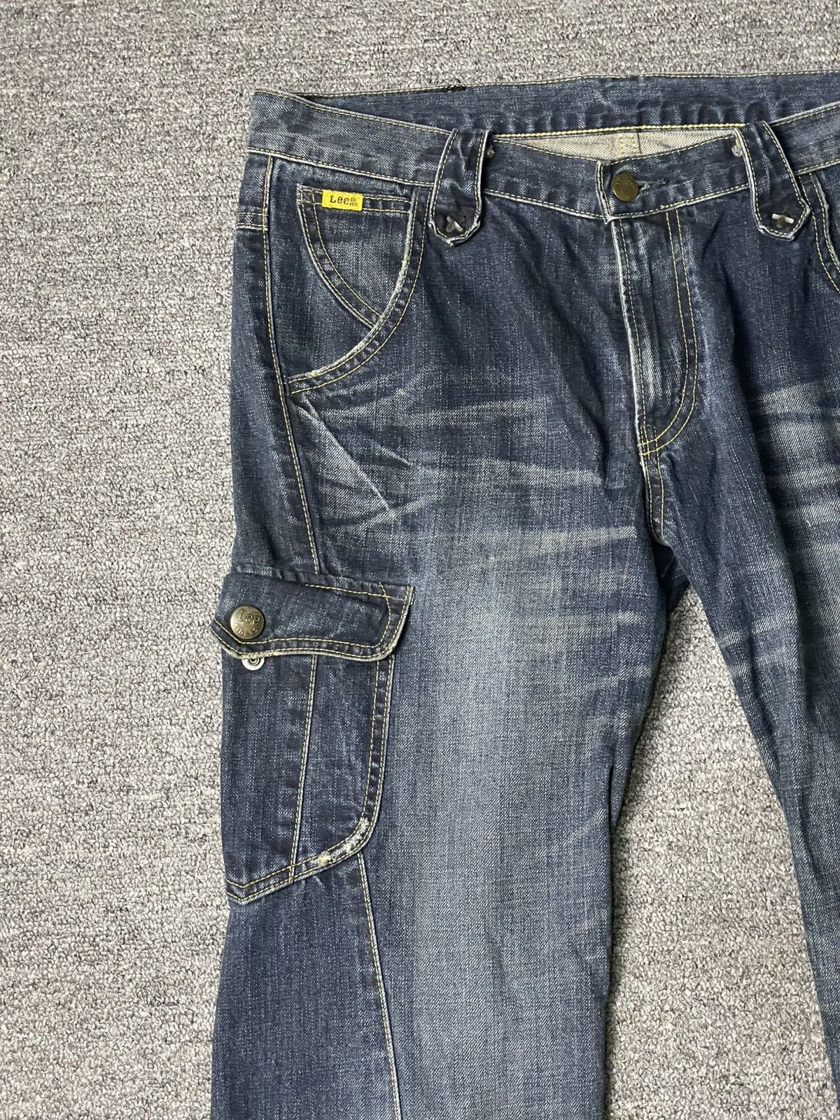 Lee × Vintage Vintage LEE Bootcut Cargo Flare Jeans (93) Size US 35 - 3 Thumbnail